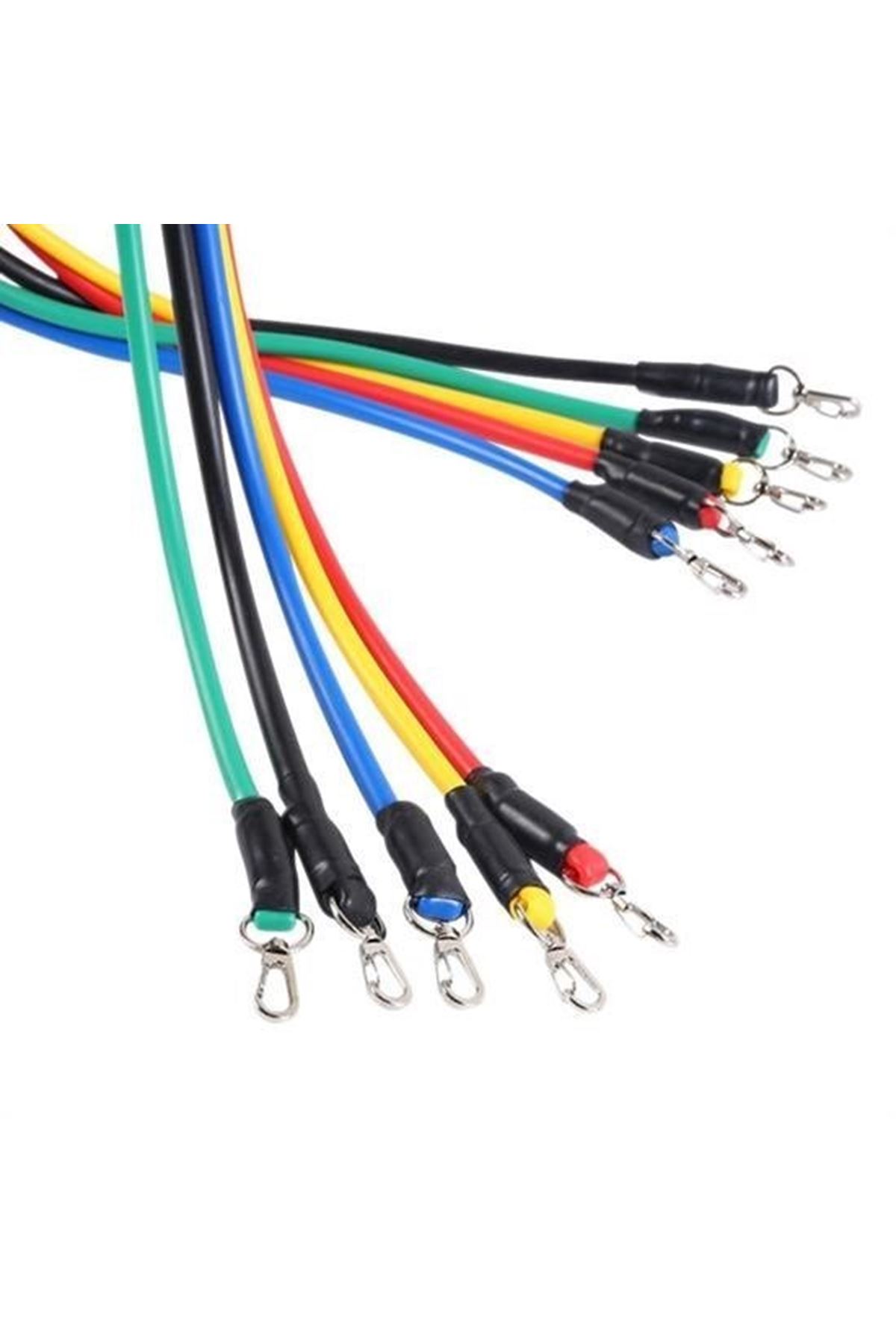Tbl Dekor® 11 Parça Lateks Egzersiz Bandı Çekme Halatı Egzersiz Seti