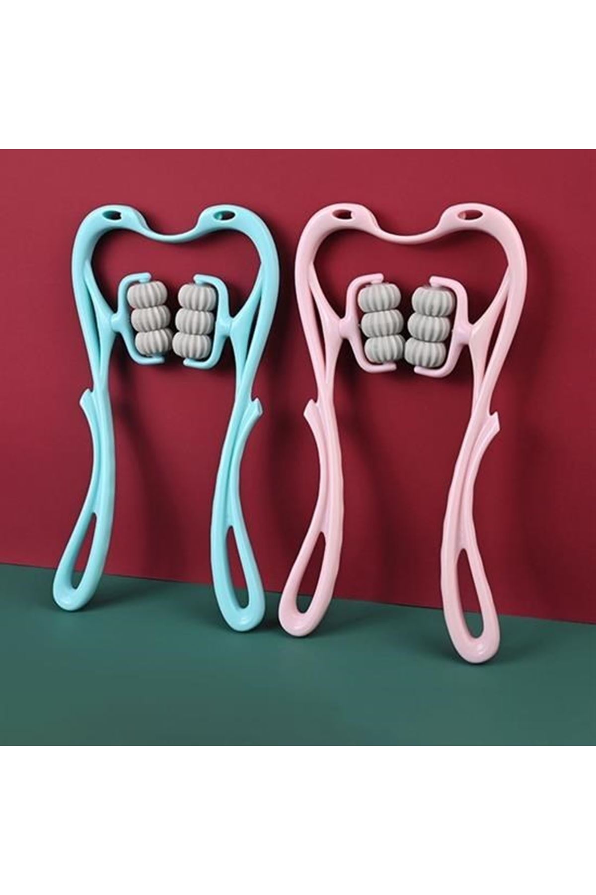 Tbl Dekor® Çok Fonksiyonlu Manuel Altı Tekerlekli Boyun Masaj Aleti