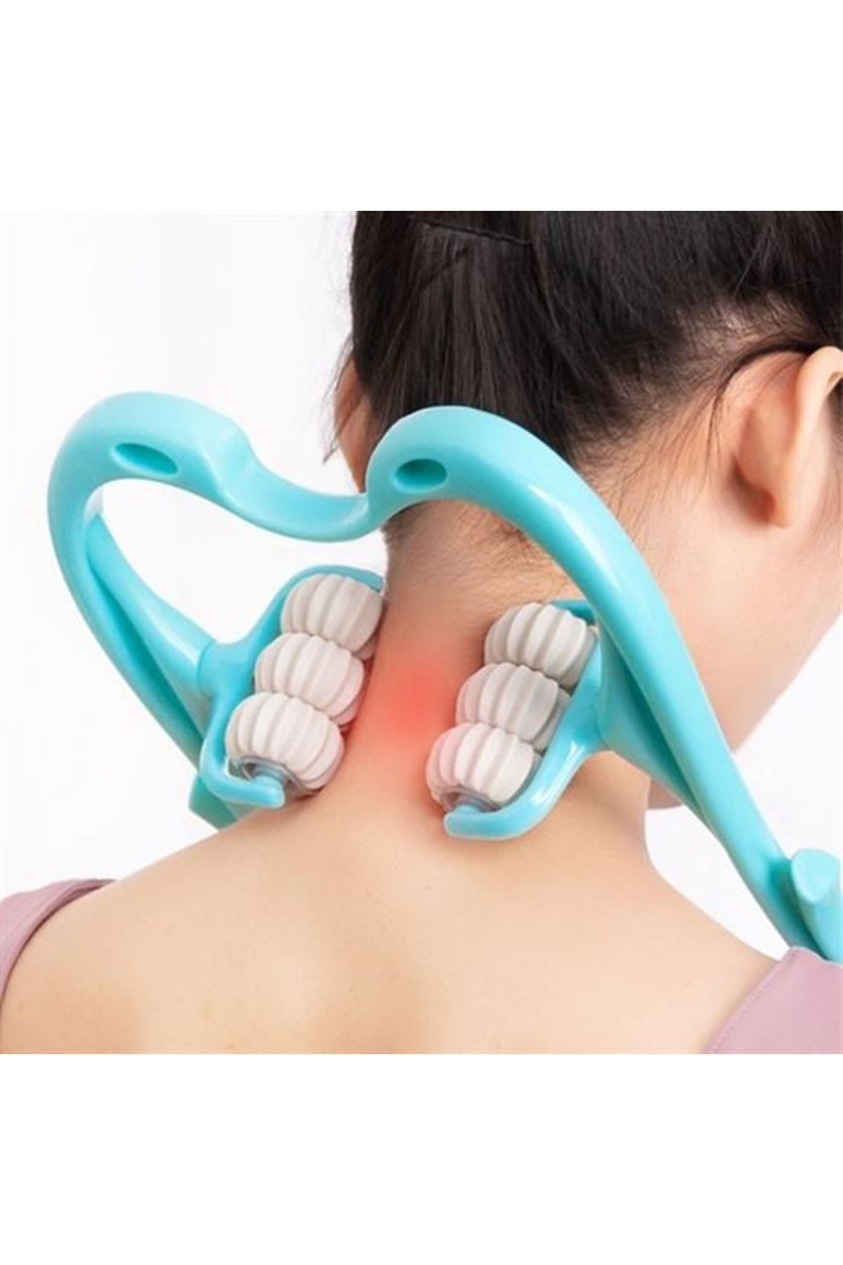 Tbl Dekor® Çok Fonksiyonlu Manuel Altı Tekerlekli Boyun Masaj Aleti