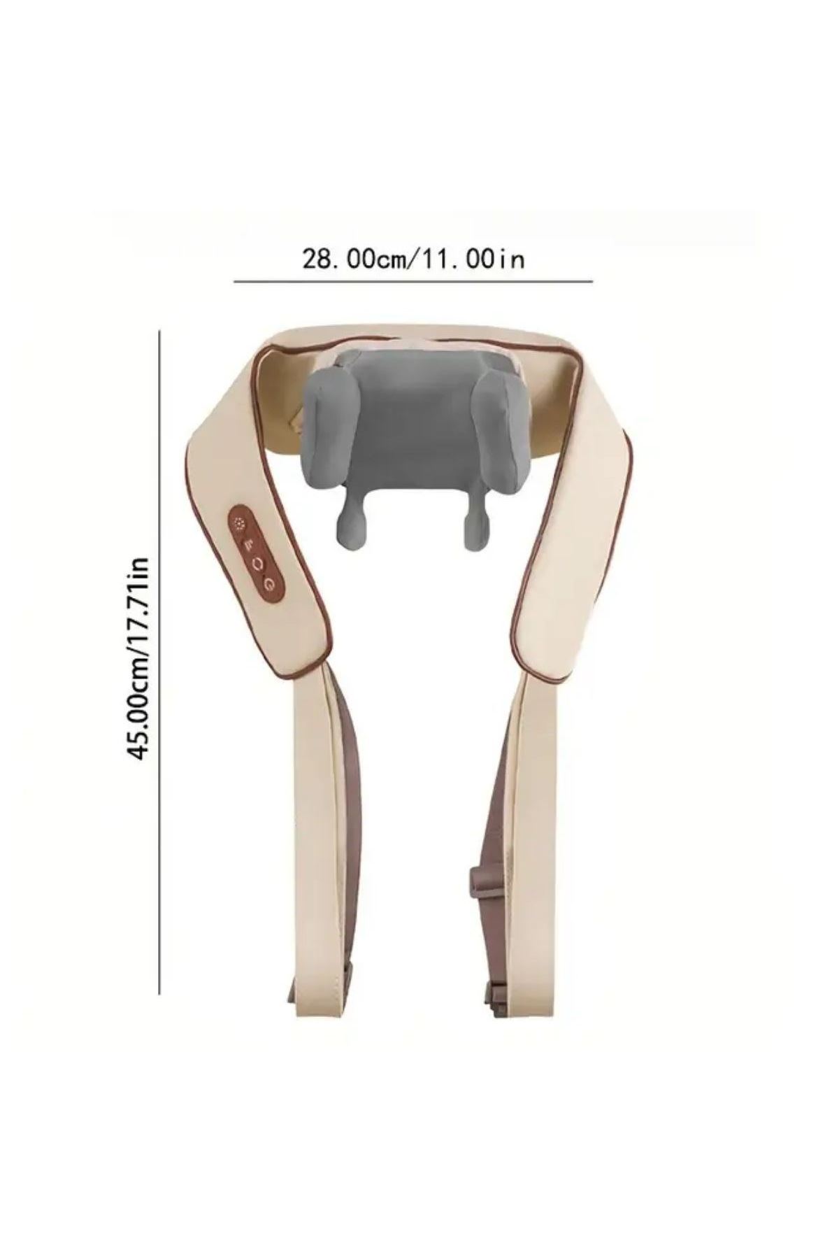 Tbl Dekor® Elektrikli Boyun ve Sırt Masaj Aleti Kablosuz Boyun ve Omuz Yoğurma Masaj Yastığı