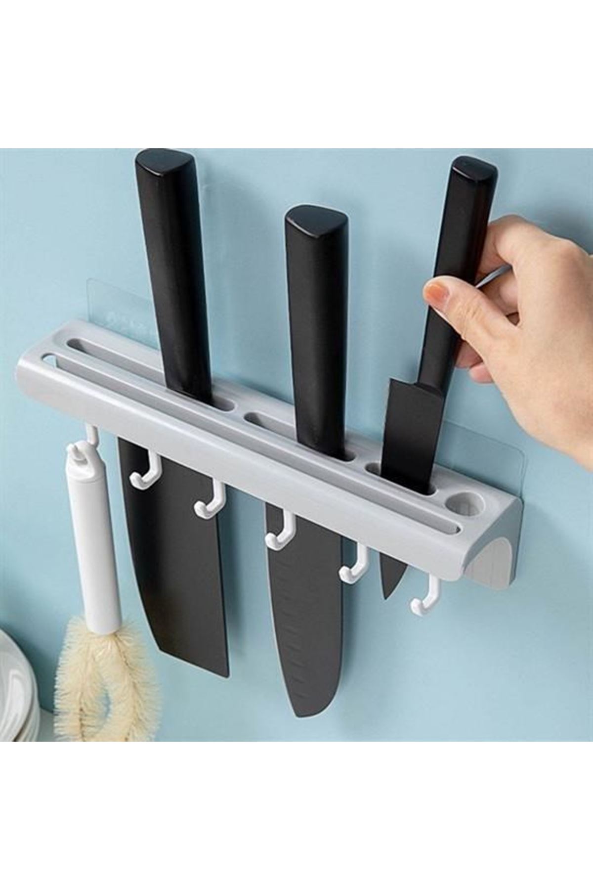 Tbl Dekor® Pratik Çoklu Bıçak Askısı Mutfak Bıçak Düzenleyici Organizer Dayanıklı Bıçaklık