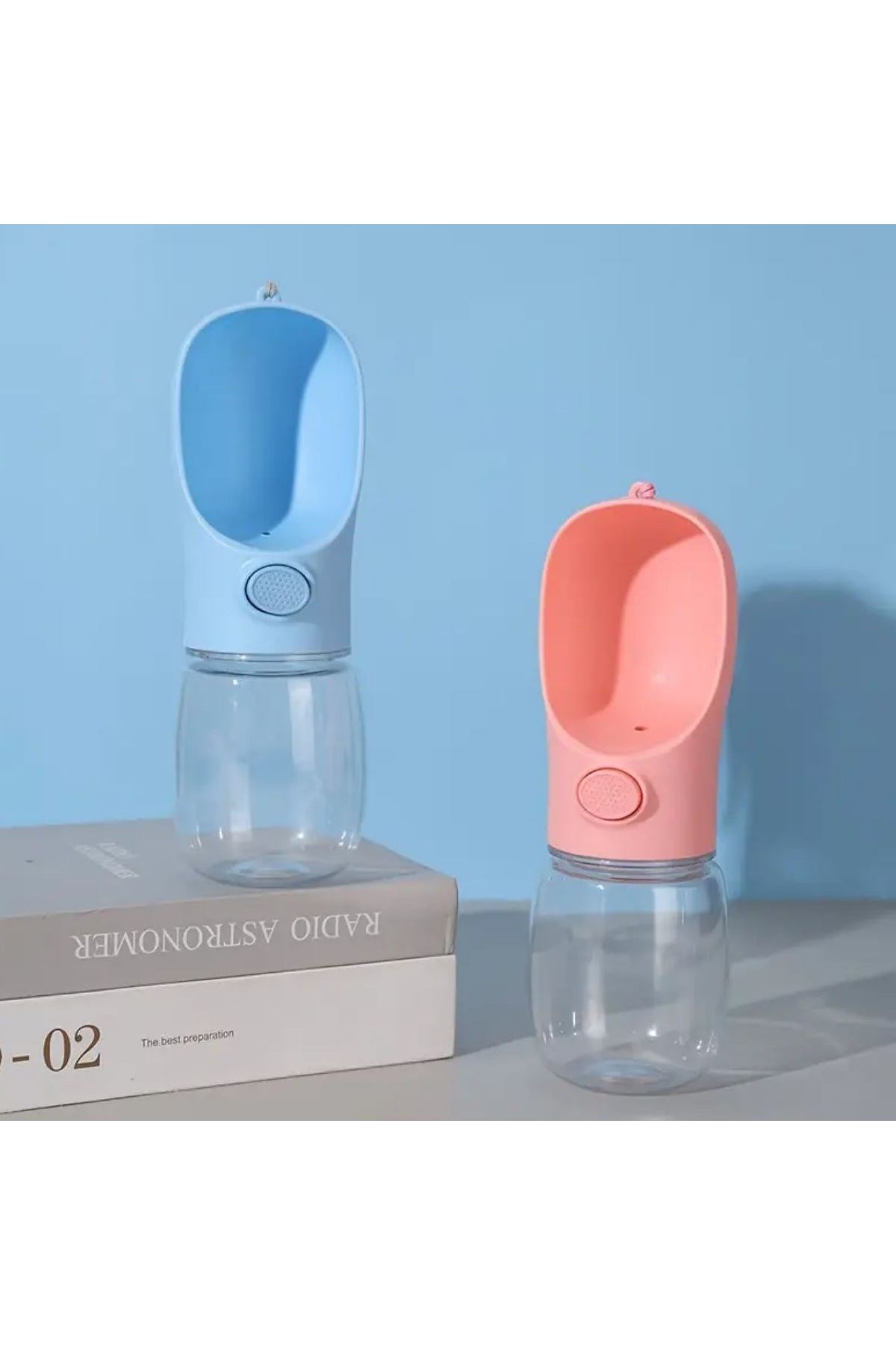 Tbl Dekor® Taşınabilir Butonlu 350 ml Evcil Hayvan Suluğu