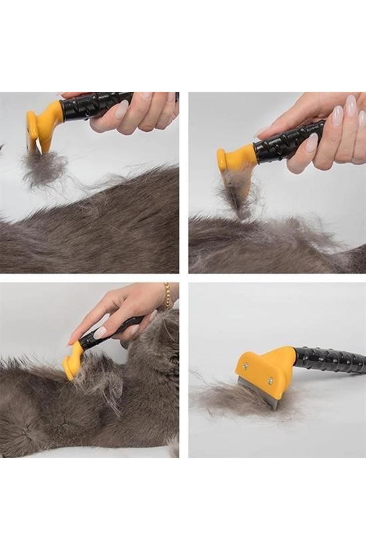 Tbl Dekor® Fubminator Kedi Köpek Tüy Toplama Tarağı  Kaşıma Aparatı 4,5 Cm