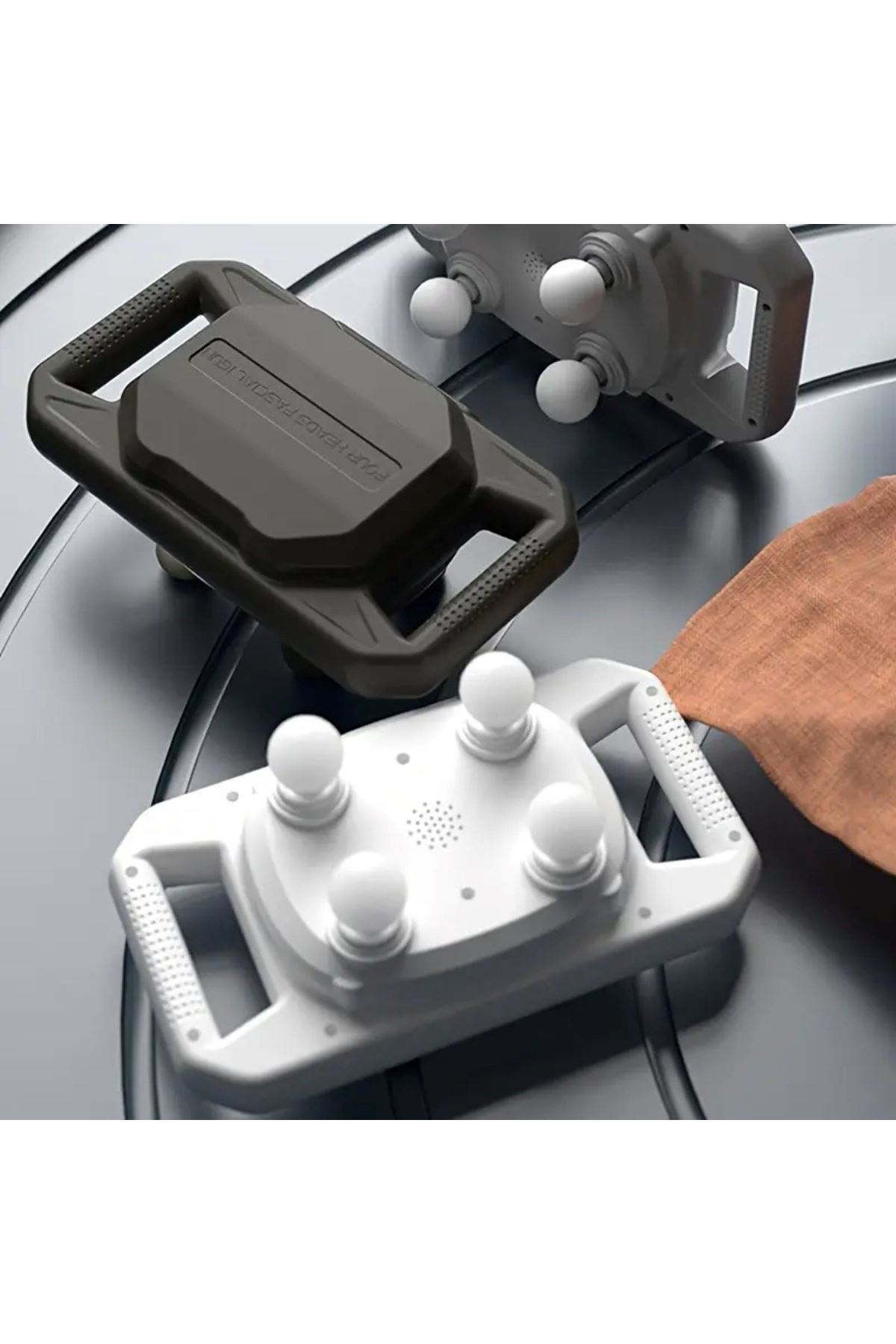 Tbl Dekor®4 Başlıklı Masaj Tabancası – 12W Derin Doku & Kas Ağrısı Giderici, 20 Seviye & 6 Mod - Siyah