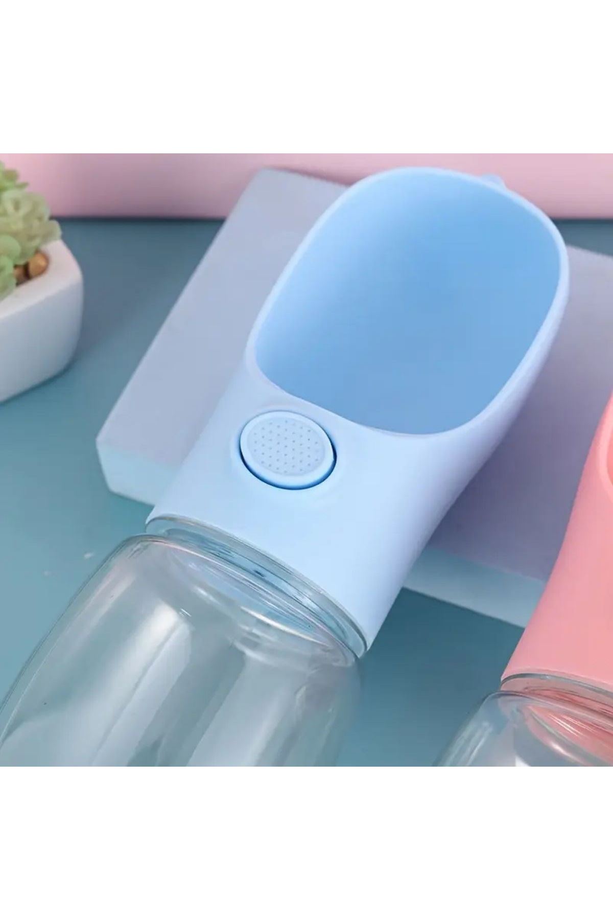 Tbl Dekor® Taşınabilir Butonlu 350 ml Evcil Hayvan Suluğu