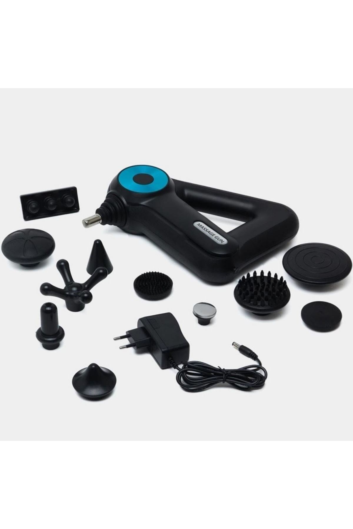 Tbl Dekor® 12 Farklı Başlıklı Profesyonel Masaj Tabancası - Kas Gevşetici ve Yorgunluk Giderici Masaj Aleti