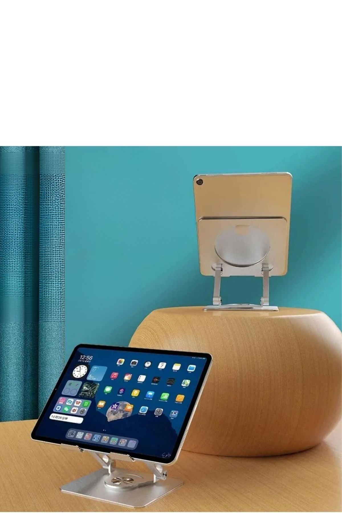 Tbl Dekor® 360 Derece Dönebilen Yükseltilmiş Masaüstü Ayarlanabilir  Metal Tablet Standı