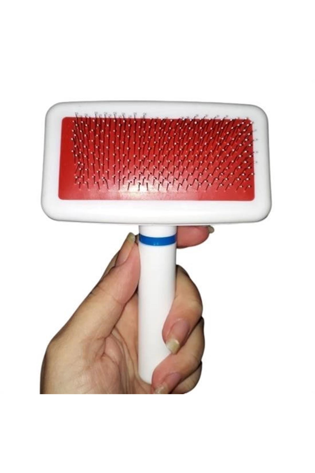 Tbl Dekor® Paslanmaz Evcil Hayvan Kedi Köpek Tüy Tarama Toplama Fırçası Kolay Temizlenir Bakım Aleti