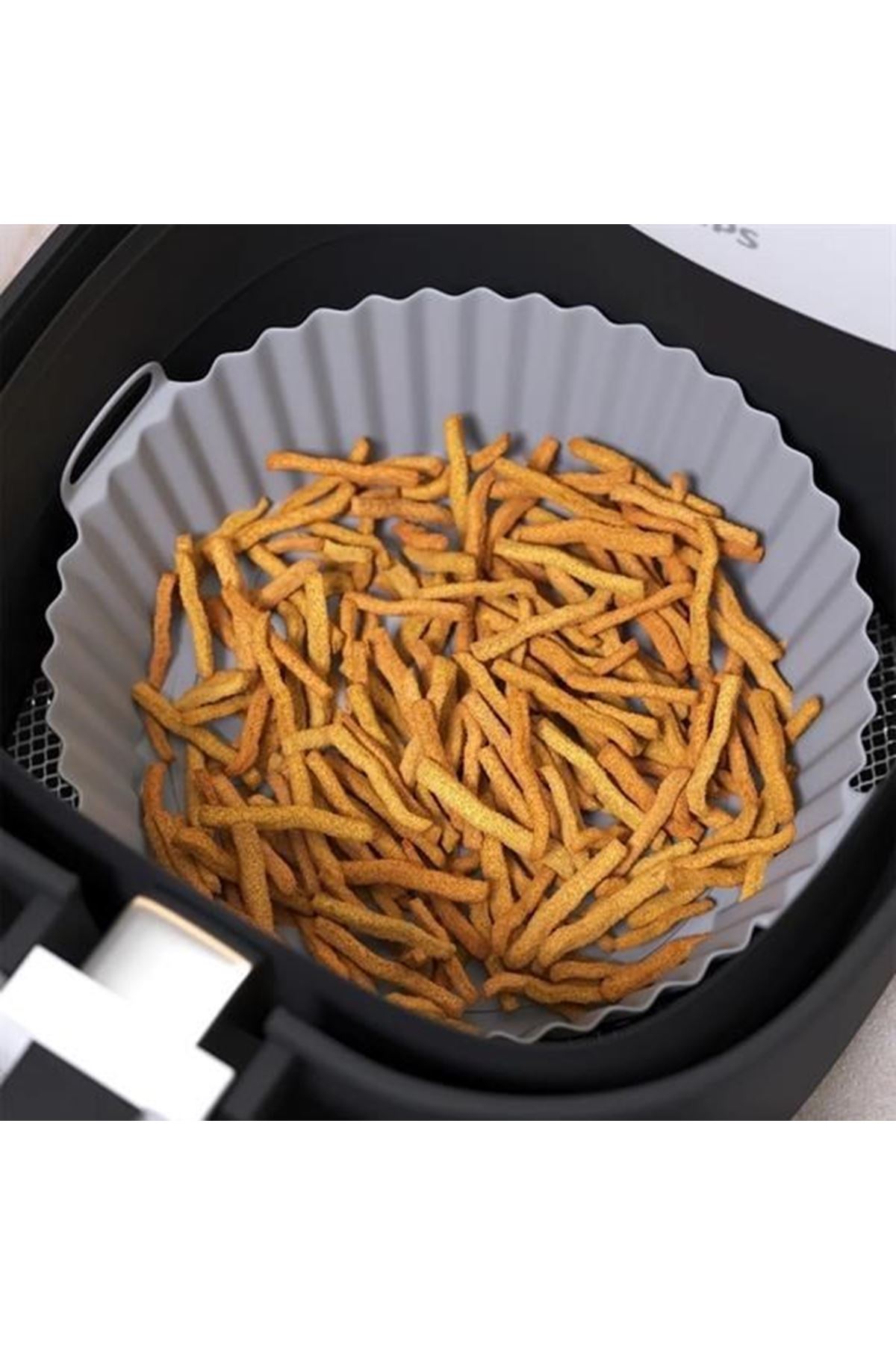 Tbl Dekor® Renkli Isıya Dayanıklı Yıkanılabilir Silikon Fırın Ve Airfryer Yuvarlak Pişirme Matı 20 Cm