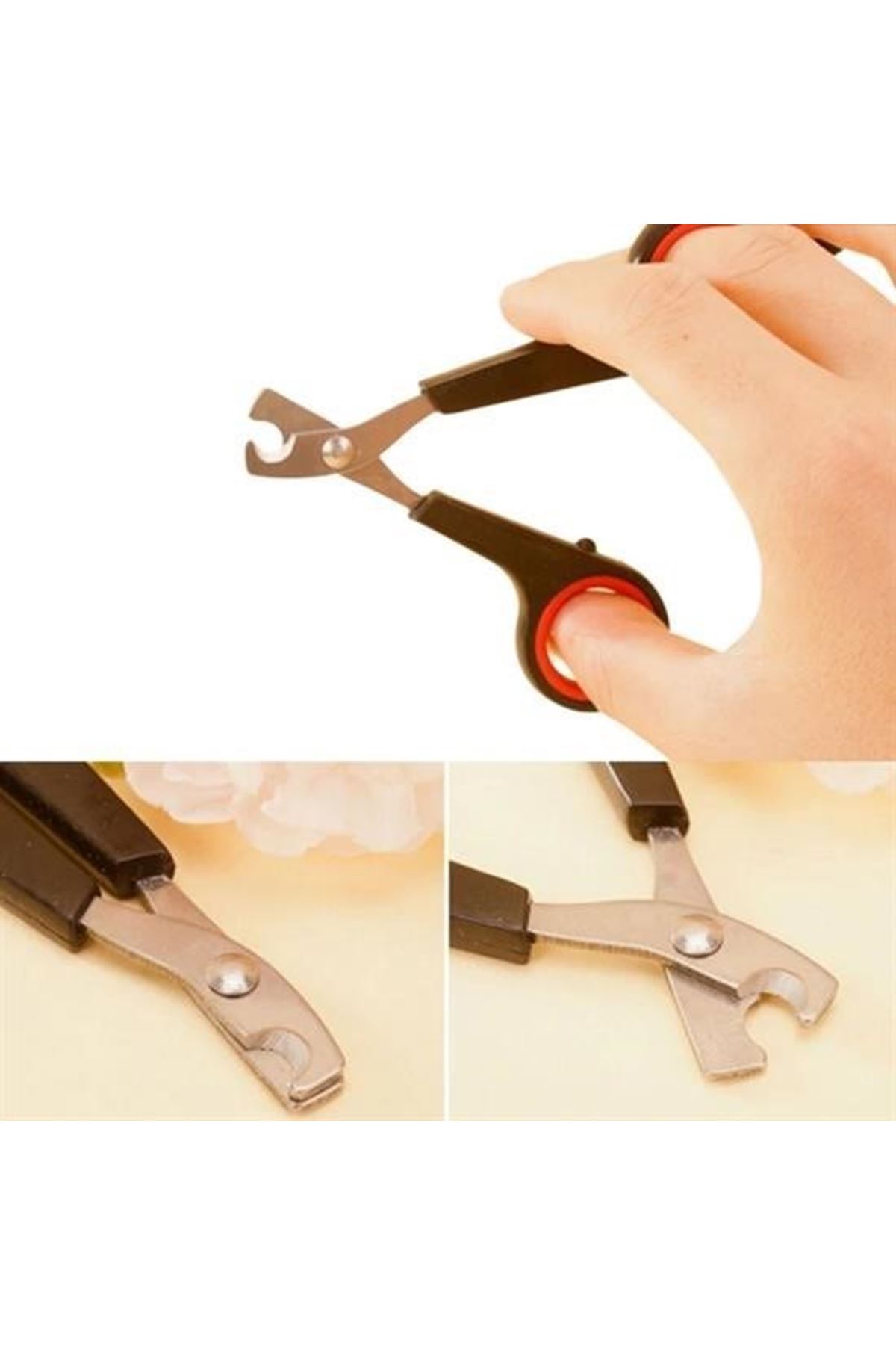 Tbl Dekor® Evcil Hayvan Tırnak Makası Ve Törpü Seti Manikür Pedikür Pati Bakım Aleti Kaymaz Sap