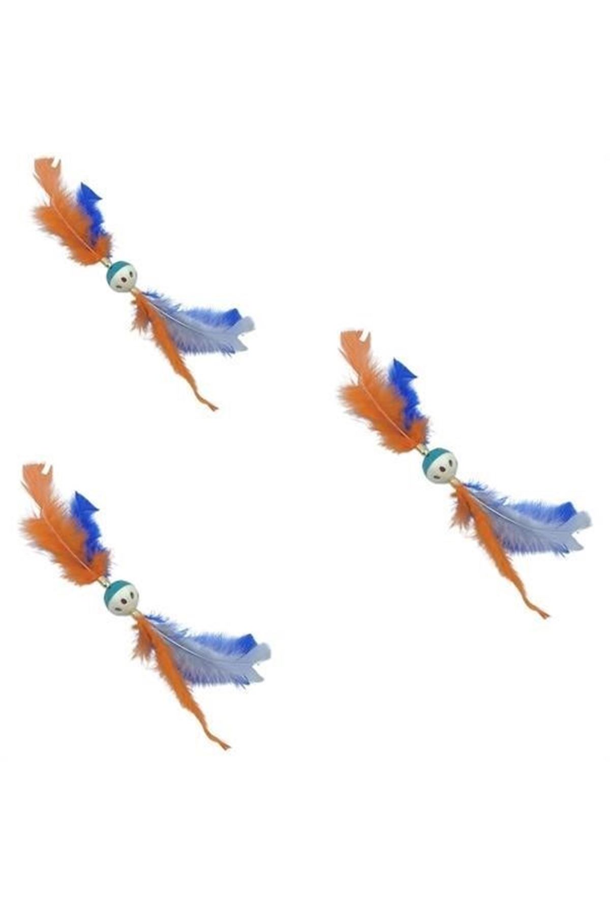 Tbl Dekor®Tüylü PüsküllüKedi OyuncağıDikkat Çekici Renkli Sevimli Evcil Hayvan Oyuncağı