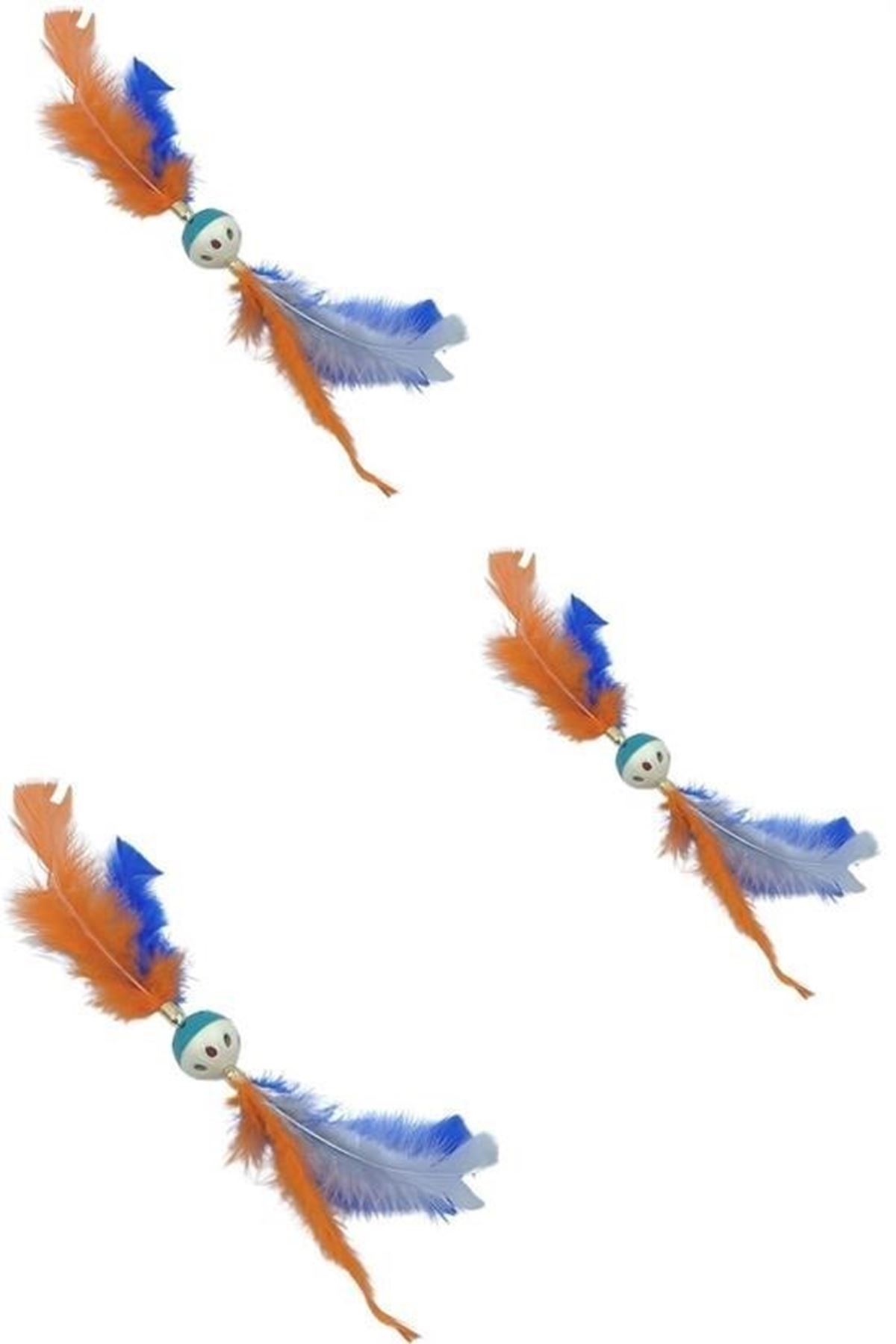 Tbl Dekor®Tüylü PüsküllüKedi OyuncağıDikkat Çekici Renkli Sevimli Evcil Hayvan Oyuncağı