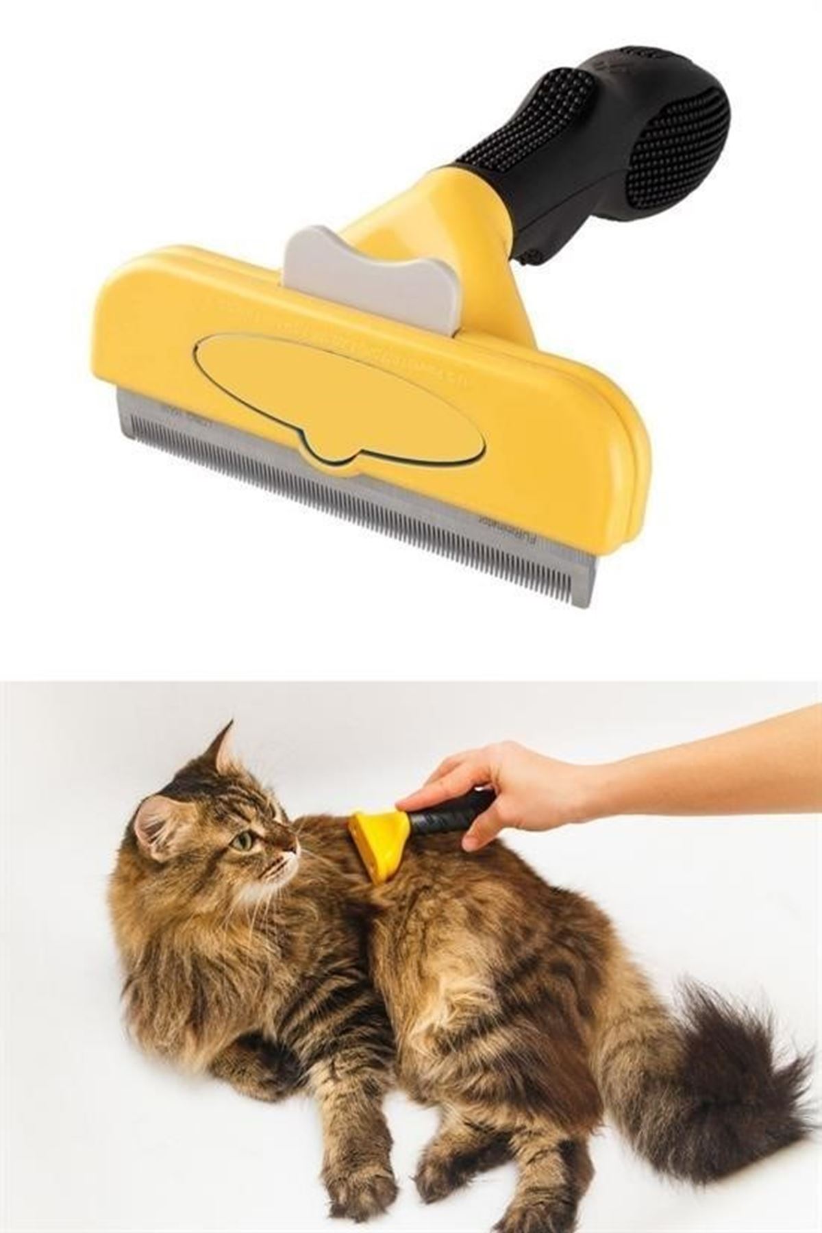 Tbl Dekor® Kedi ve Köpekler İçin Kısa Tüylü Köpek Tarağı Tüy Toplayıcı Tarak Large