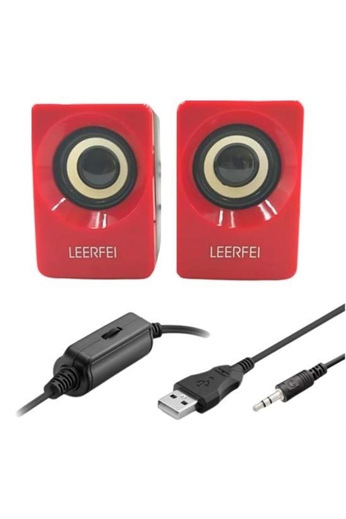 Tbl Dekor® N62 1+1 Multimedia USB ve Jacklı Mini Hoparlör Yüksek Stereo Ses Sistemi