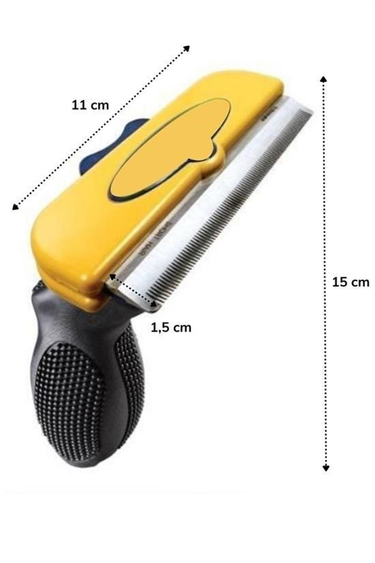 Tbl Dekor® Kedi ve Köpekler İçin Kısa Tüylü Köpek Tarağı Tüy Toplayıcı Tarak Large