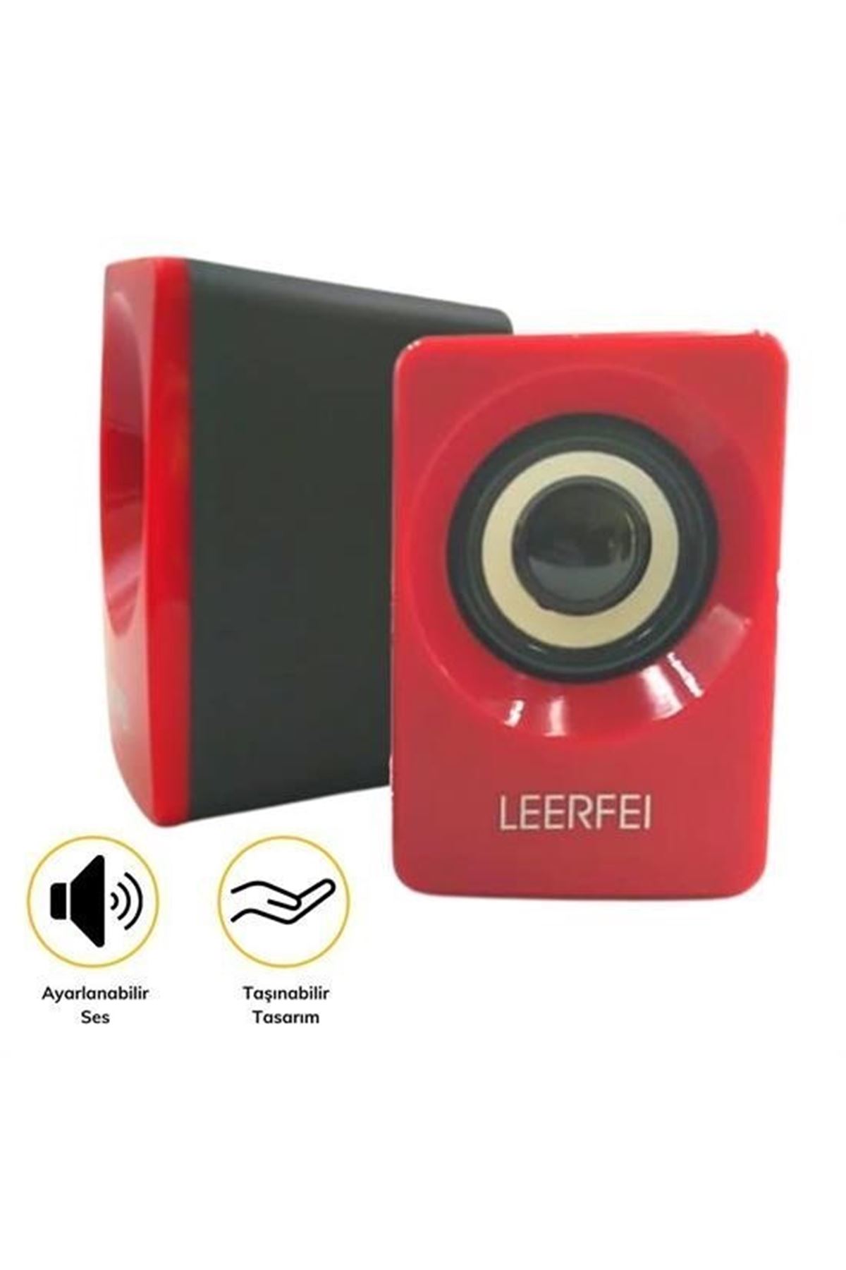 Tbl Dekor® N62 1+1 Multimedia USB ve Jacklı Mini Hoparlör Yüksek Stereo Ses Sistemi