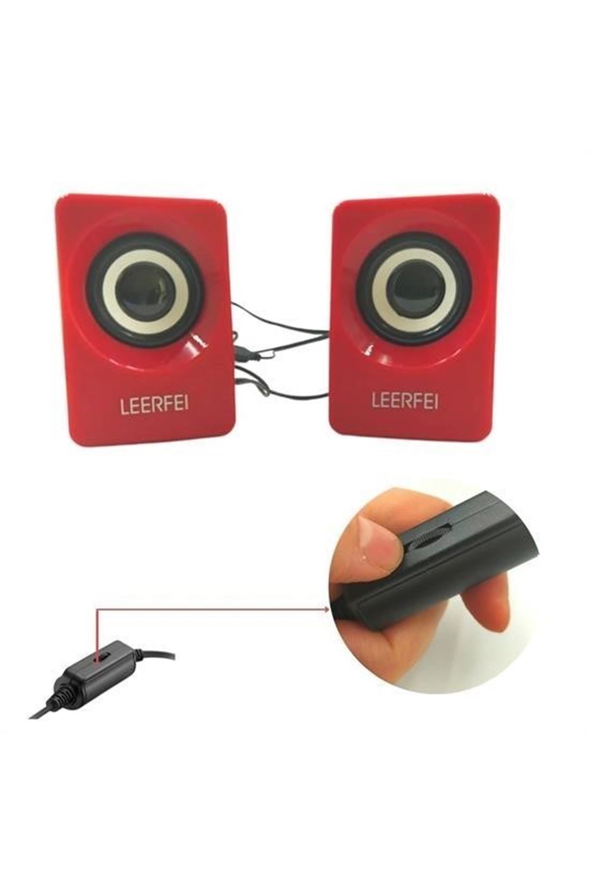 Tbl Dekor® N62 1+1 Multimedia USB ve Jacklı Mini Hoparlör Yüksek Stereo Ses Sistemi