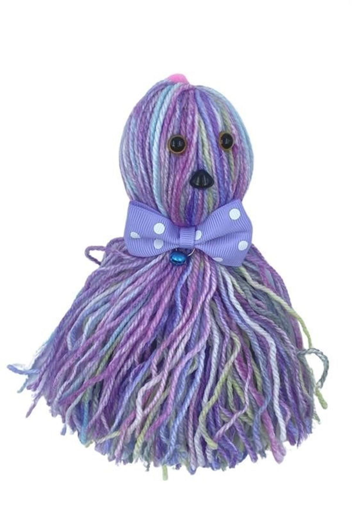 Tbl Dekor® Ahtapot Şekilli Zilli Ve İpli Rengarenk Püsküllü Sevimli KediOyuncağı