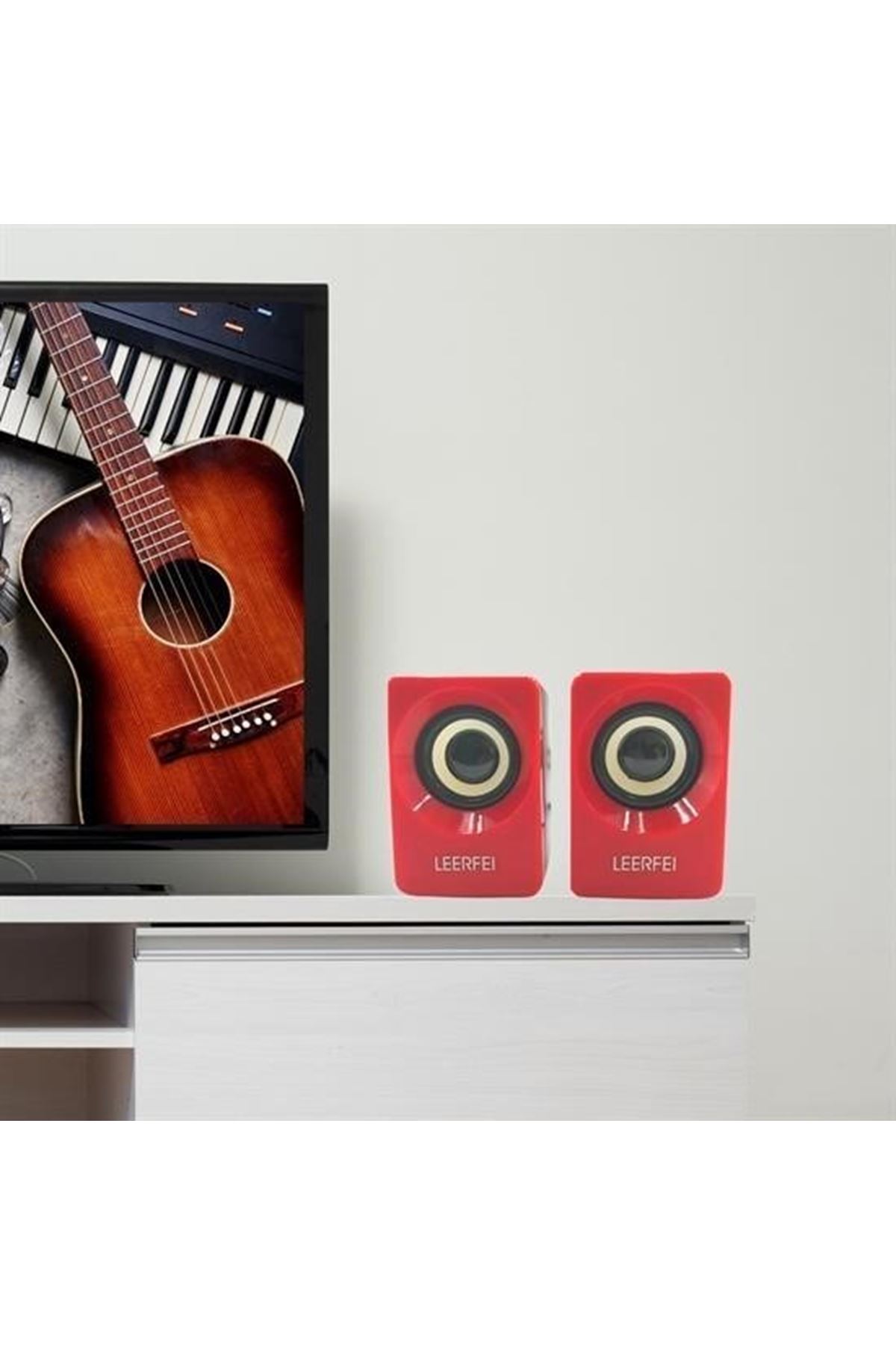 Tbl Dekor® N62 1+1 Multimedia USB ve Jacklı Mini Hoparlör Yüksek Stereo Ses Sistemi