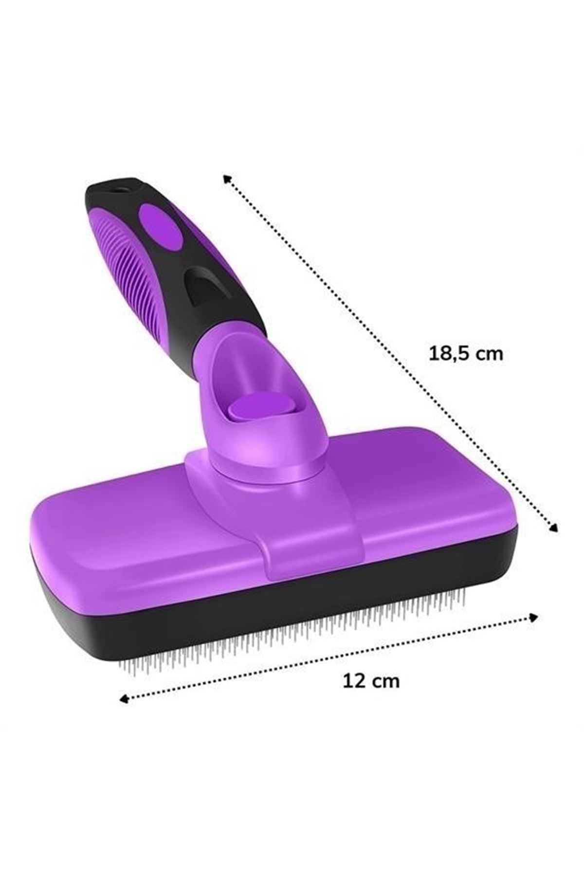 Tbl Dekor®  Otomatik Temizlenebilen Tuşlu Pratik Kedi Köpek Tüy Toplama Fırçası