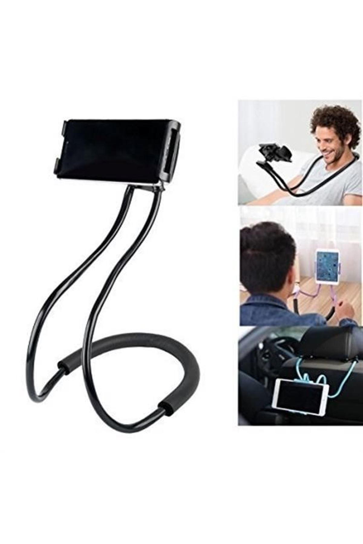 Tbl Dekor® Boyuna Asılan Ergonomik 360 Derece Cep Telefonu Tutucu Stand