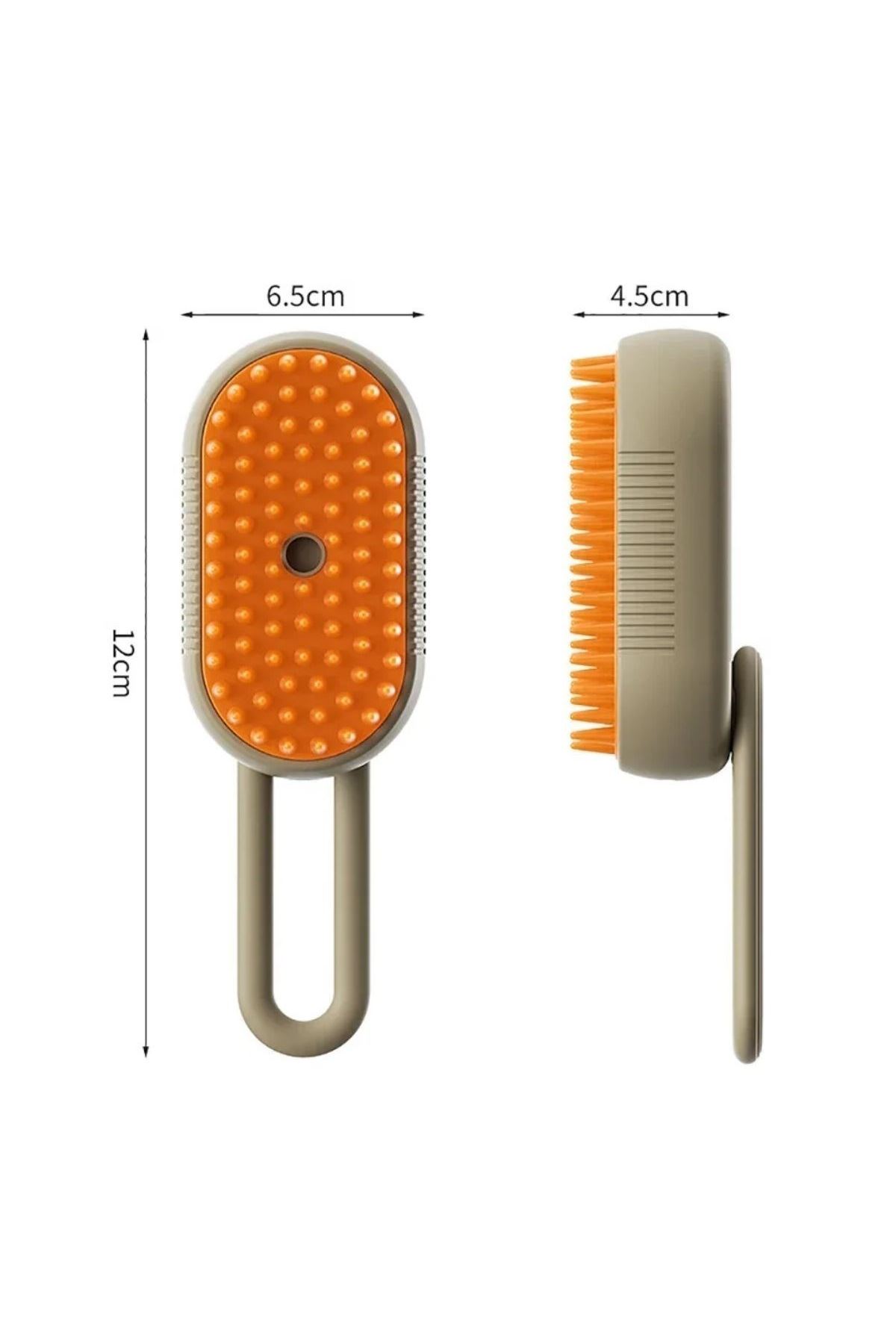 Tbl Dekor®  Saplı Su Püskürtmeli Kedi Köpek Fırçası Masaj Etkili Tüy Toplama Tarağı