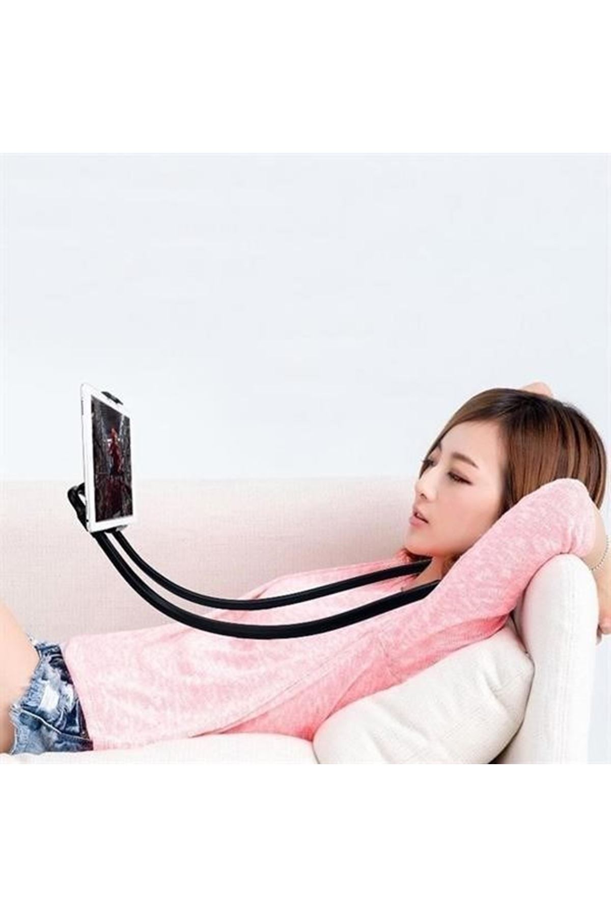 Tbl Dekor® Boyuna Asılan Ergonomik 360 Derece Cep Telefonu Tutucu Stand