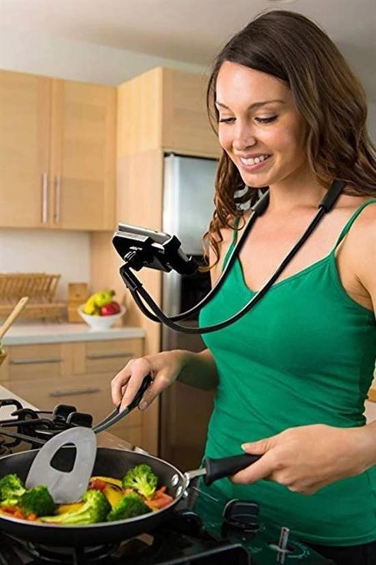 Tbl Dekor® Boyuna Asılan Ergonomik 360 Derece Cep Telefonu Tutucu Stand