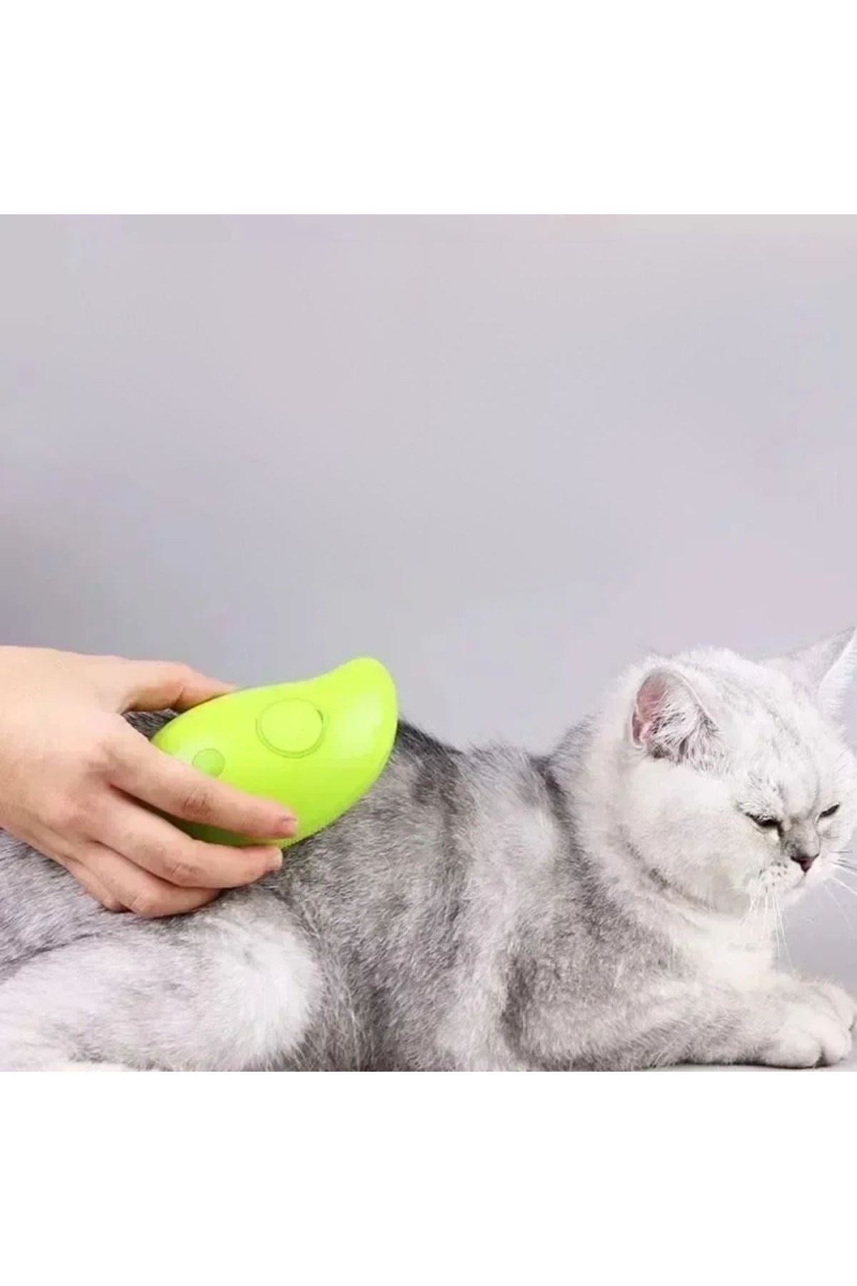 Tbl Dekor® Buharlı Yumuşak Silikon Uçlu Kedi & Köpek Tüy Tarama Tarağı Yıkama Fırçası