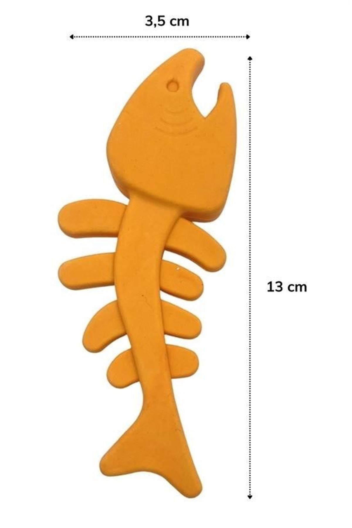 Tbl Dekor® Balık Kemiği İskelet Şekilli Renkli Plastik Kedi Oyuncağı