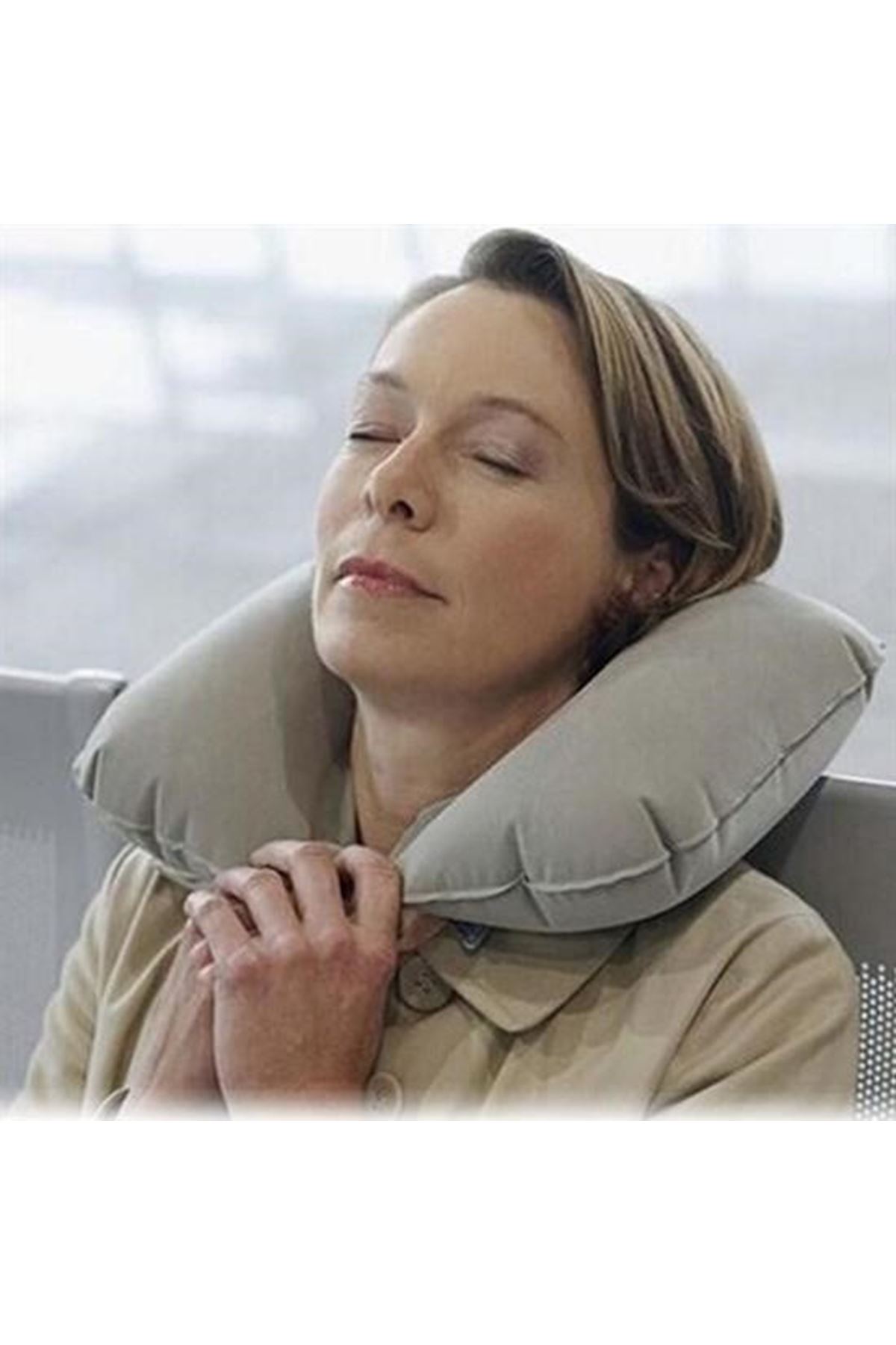 Tbl Dekor® Seyahat Yolculuk Uyku Boyun Yastığı Ergonomik Ortopedik Yastık