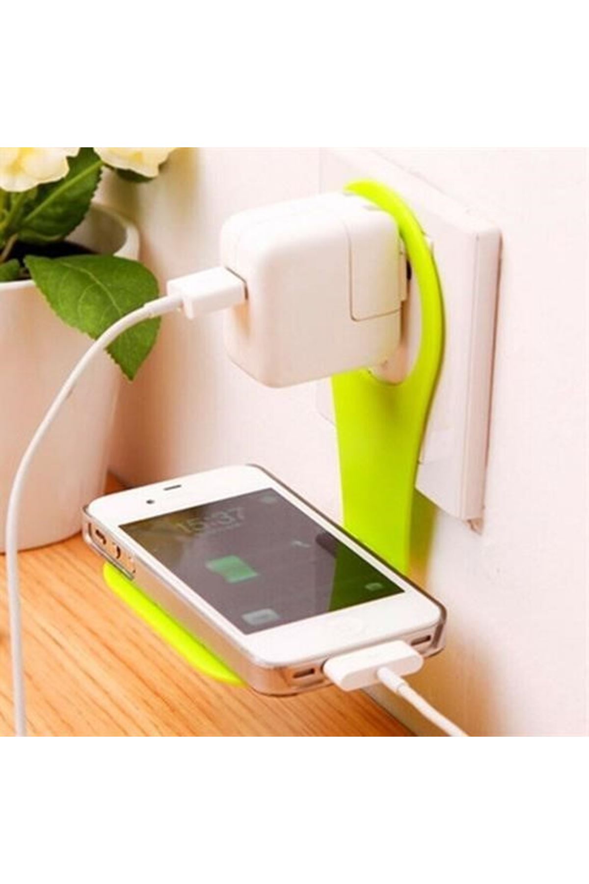 Tbl Dekor® Universal Mobil Şarj Priz Askısı ve Telefon Tablet  Tutucu Stand