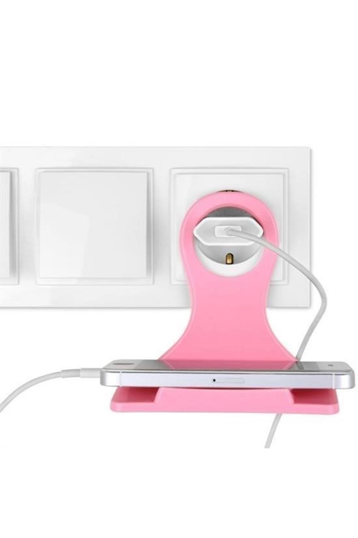 Tbl Dekor® Universal Mobil Şarj Priz Askısı ve Telefon Tablet  Tutucu Stand