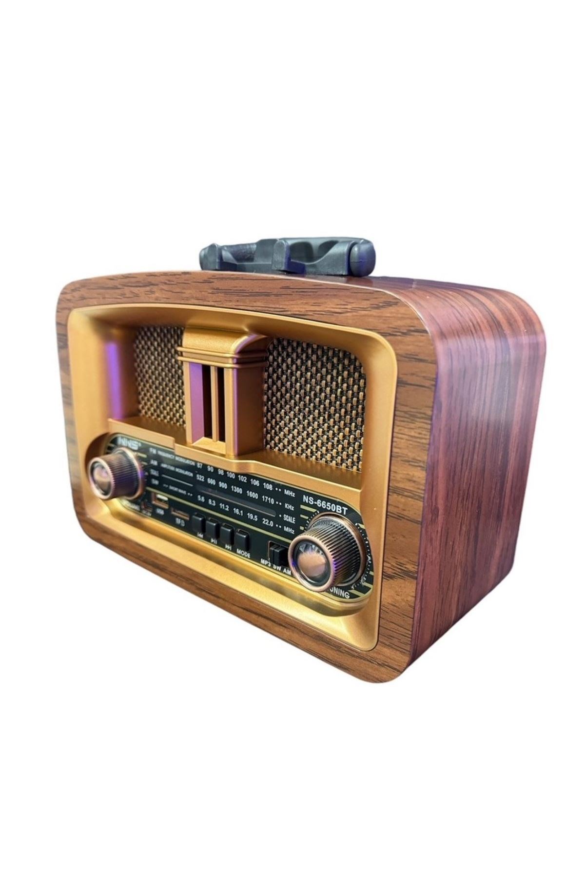 Tbl Dekor® Taşınabilir Klasik AM/FM/SW  Retro Ev Radyo USB ile Şarj Olabilen Retro Radyo