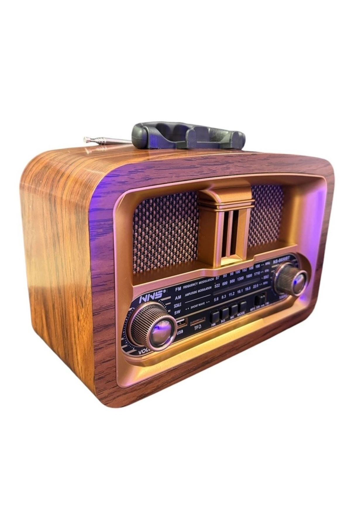 Tbl Dekor® Taşınabilir Klasik AM/FM/SW  Retro Ev Radyo USB ile Şarj Olabilen Retro Radyo