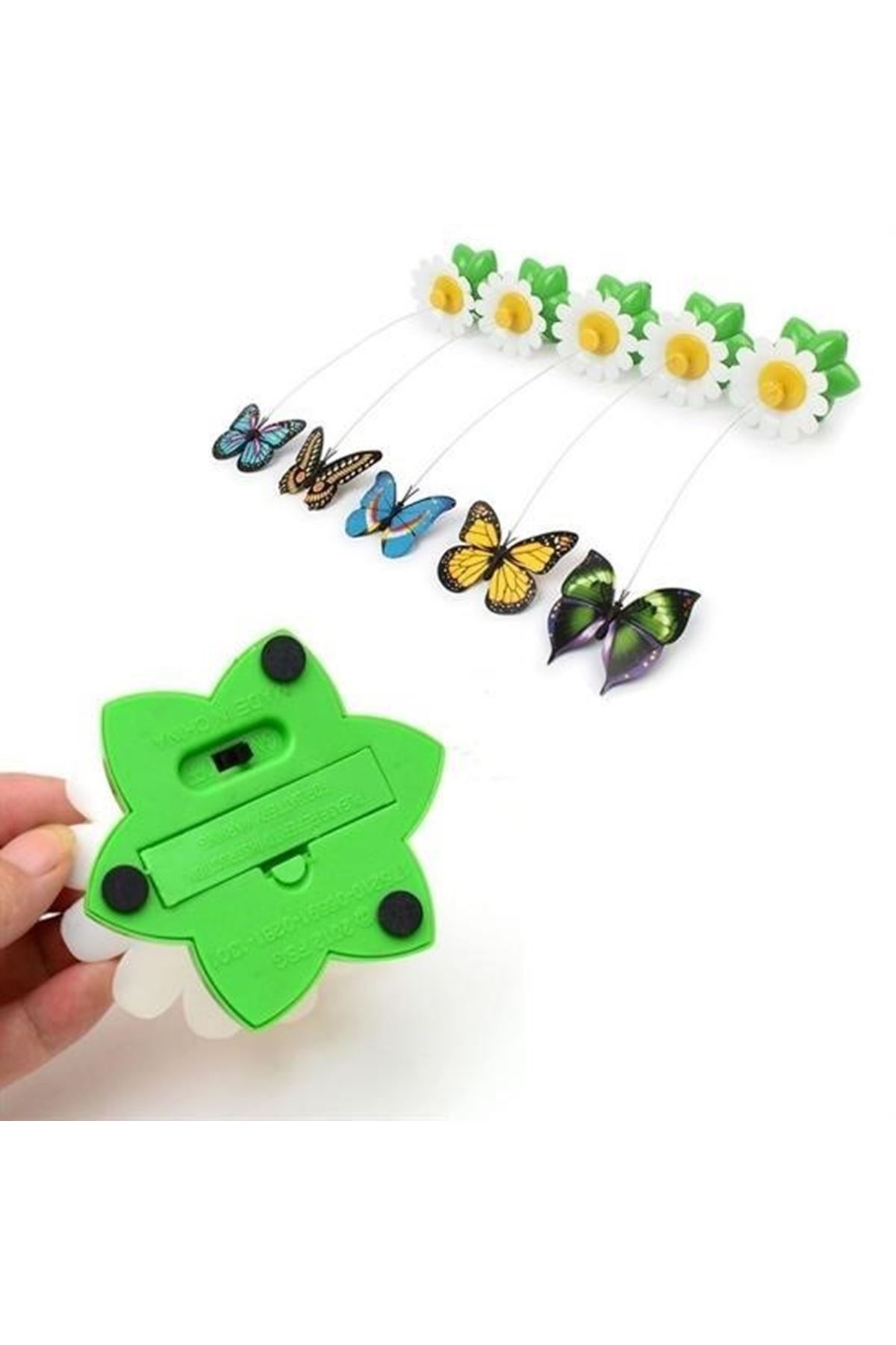 Tbl Dekor® Hareketli Dönen Kelebek - Kedi Oyuncağı ( Pille Çalışır)