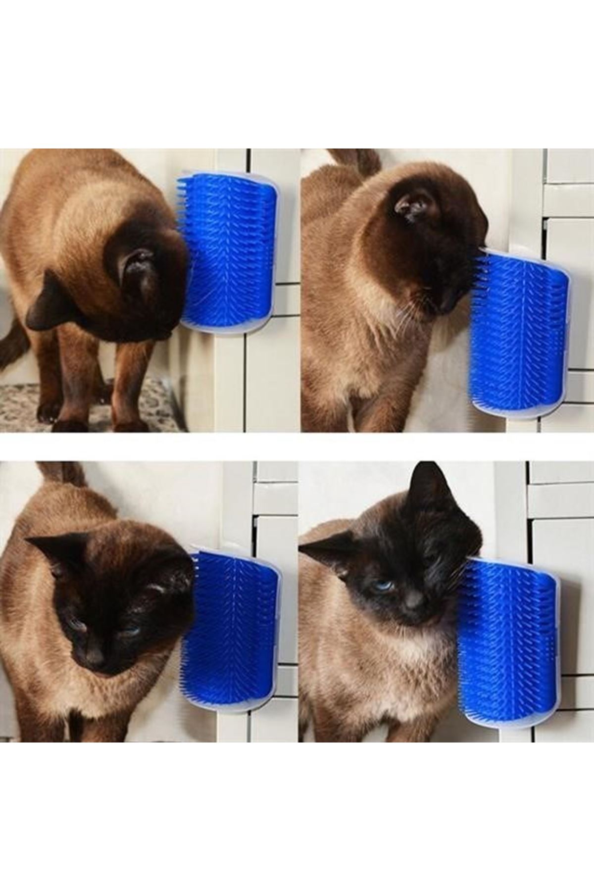 Tbl Dekor®  Pratik Kedi Tüyü Kaşıma Ve Tarama Aparatı Duvara Monte Kaşıma Aleti