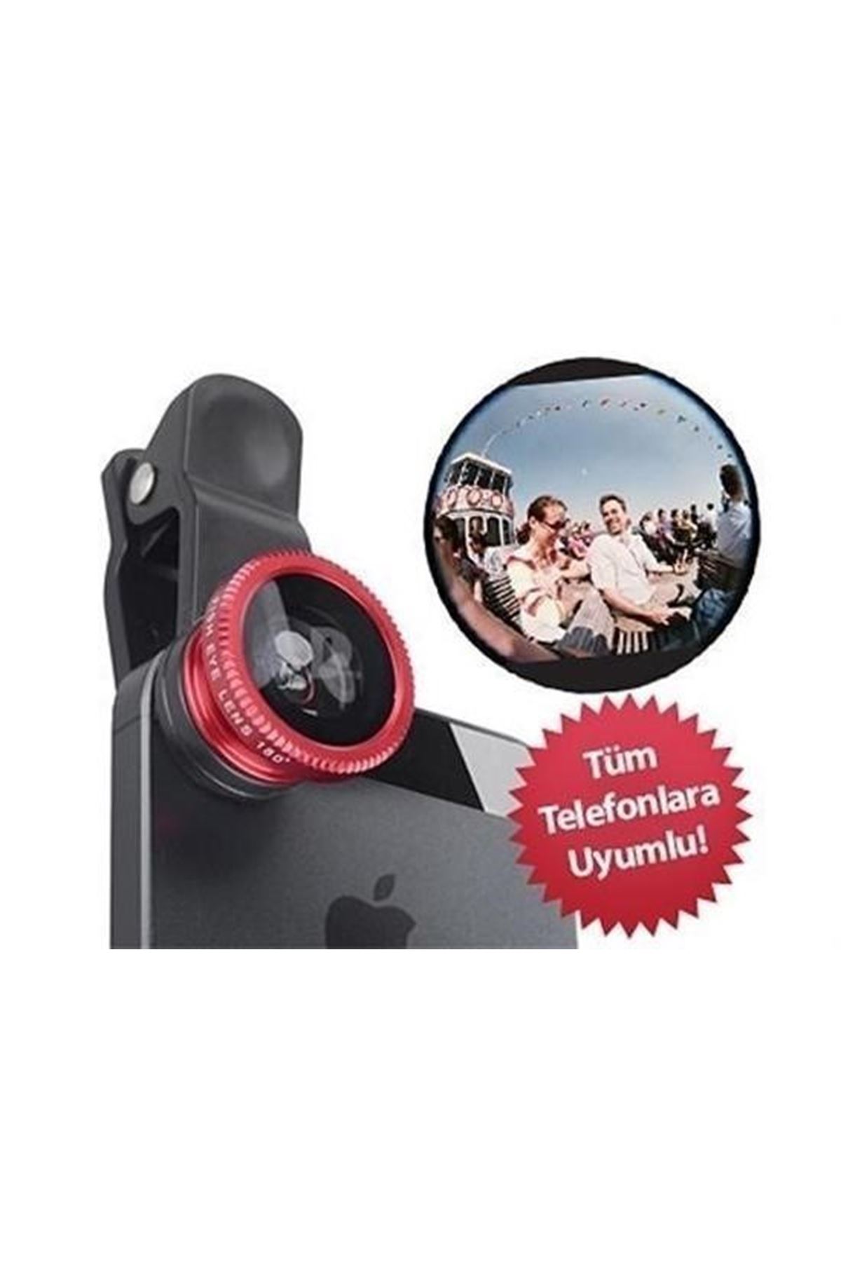 Tbl Dekor® Balık Gözü Cep Telefonu Lensi (Tüm Modellere Uyumlu)