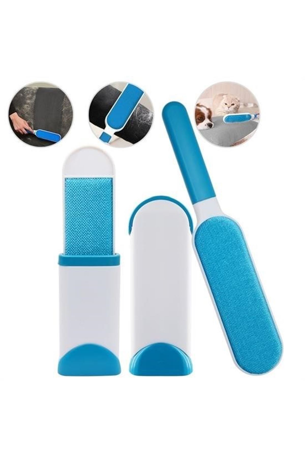 Tbl Dekor® 2Li Set Kıl Tüy Toplayıcı Kendinden Temizlemeli Tarak