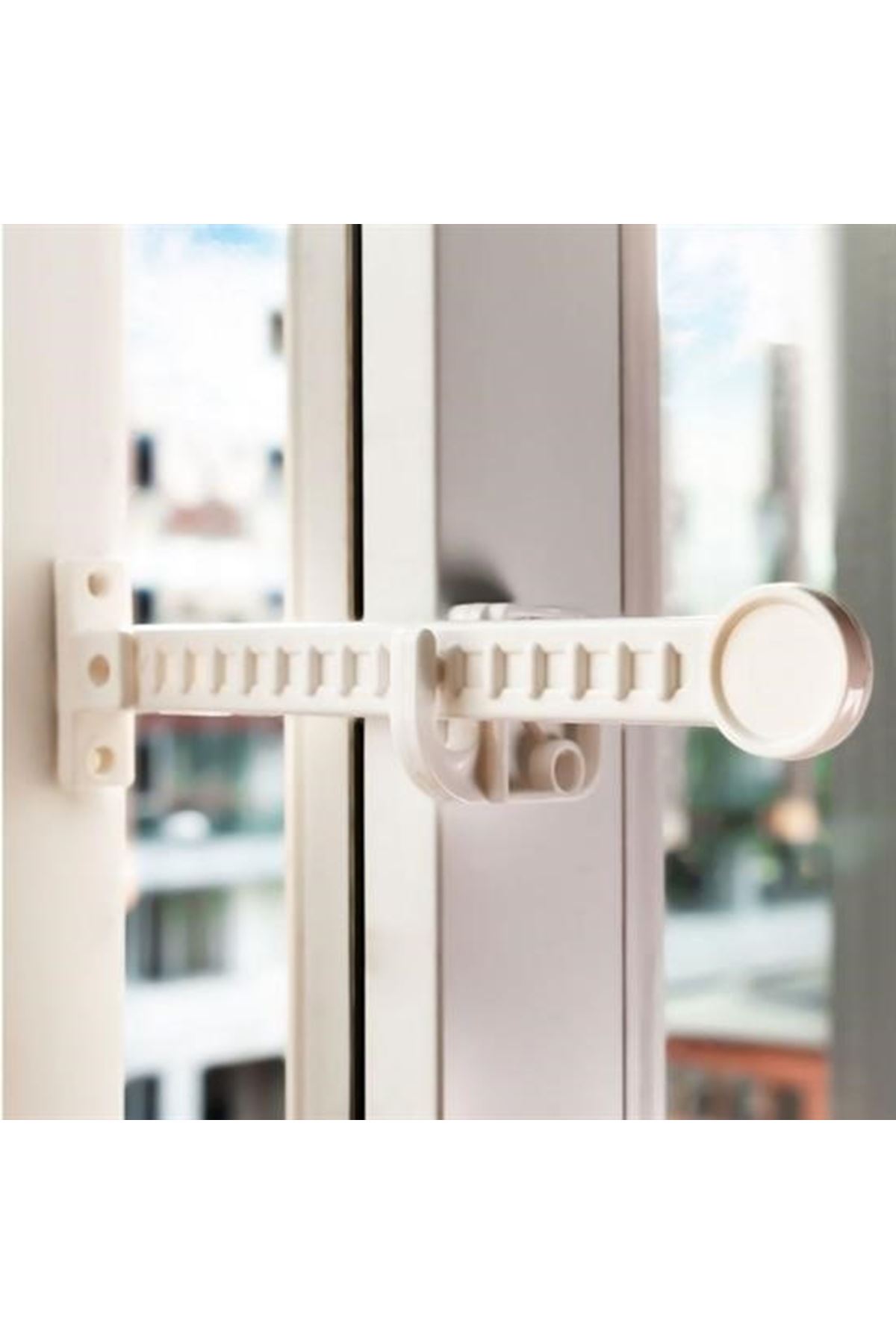 Tbl Dekor® Bebek Çocuk Evcil Hayvan Güvenlik Ayarlanabilir Koruyucu Pencere Havalandırma Kilidi