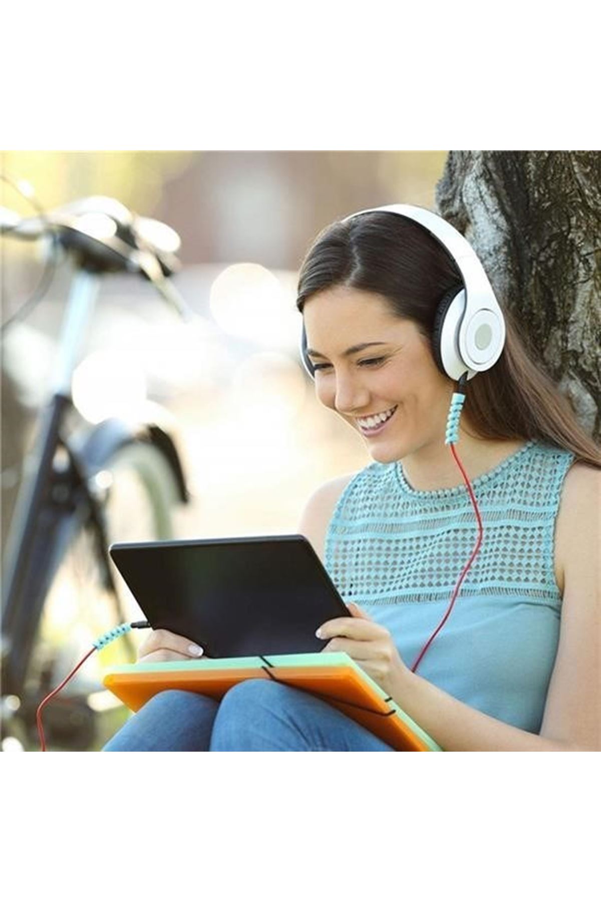 Tbl Dekor® 4lü Apple, Android Şaj Kablosu Koruyucu Silikon Spiral Yay Aparat