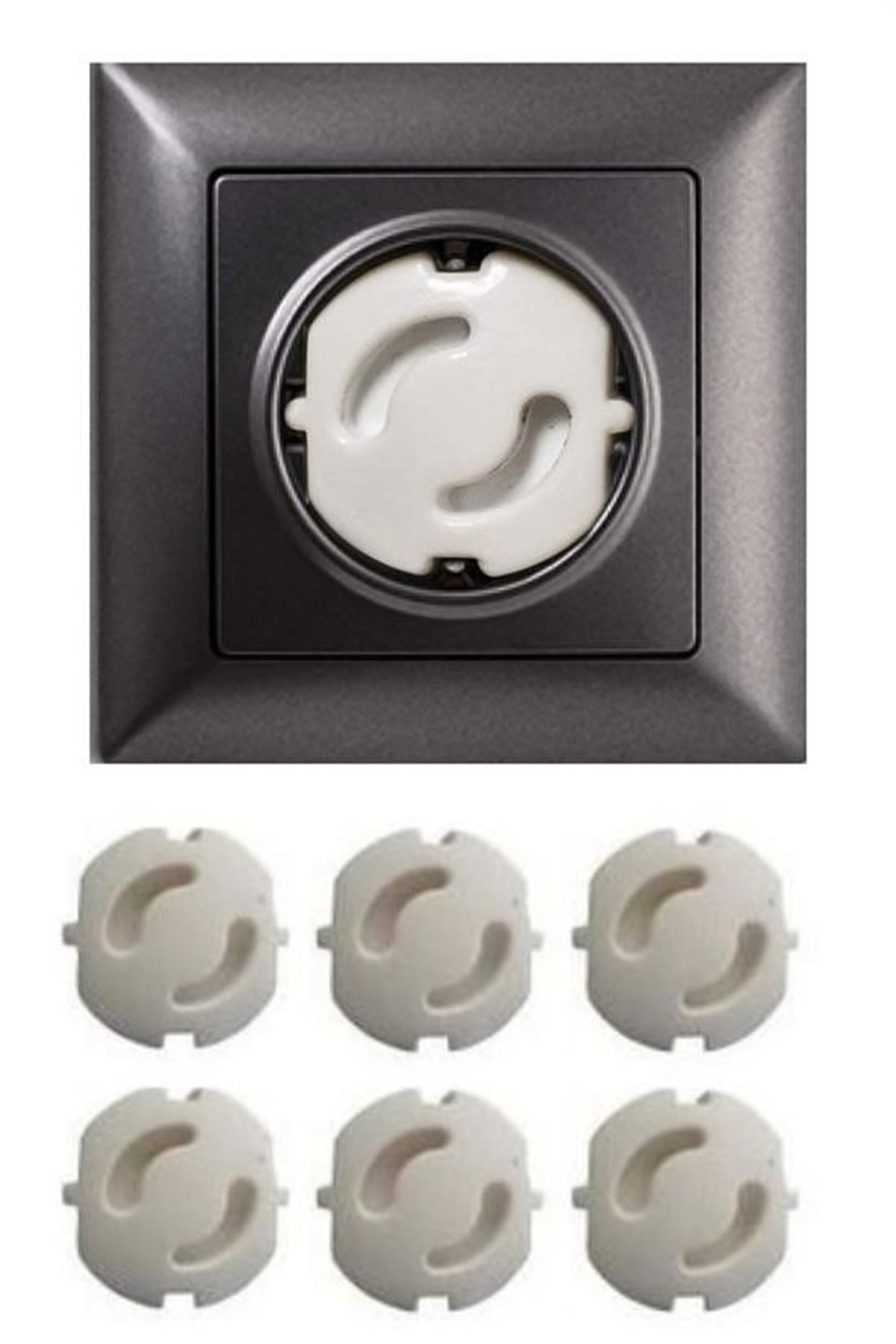 Tbl Dekor® Bebek Çocuk Priz Koruma Kapağı (6 Adet) Çocuk Güvenliği, Priz Muhafazası, Priz Kapatıcı