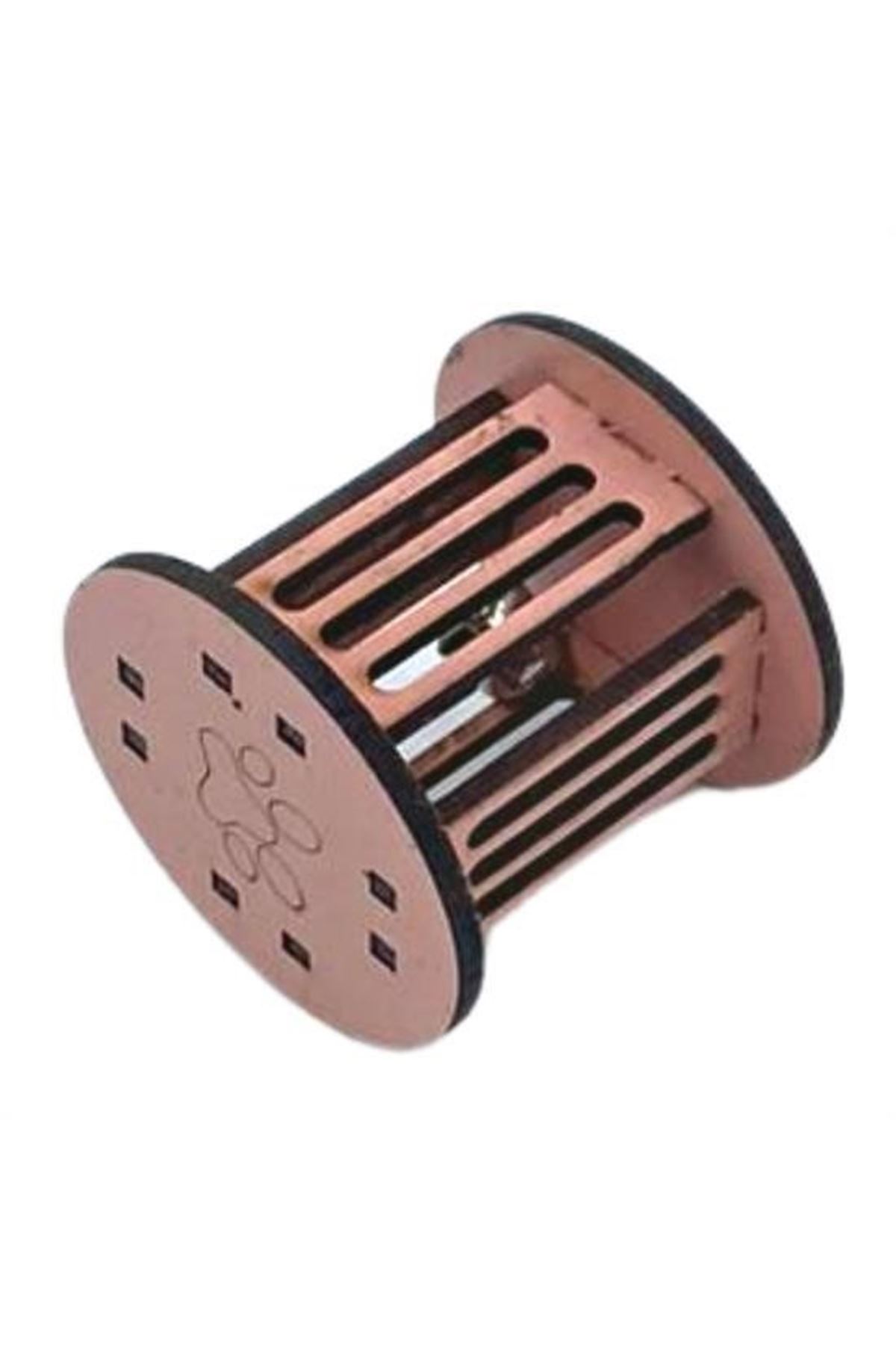 Tbl Dekor®  Mini Silindir Eğlenceli Renkli Sağlam Küçük Pati İzi Şekilli Kedi Oyuncağı