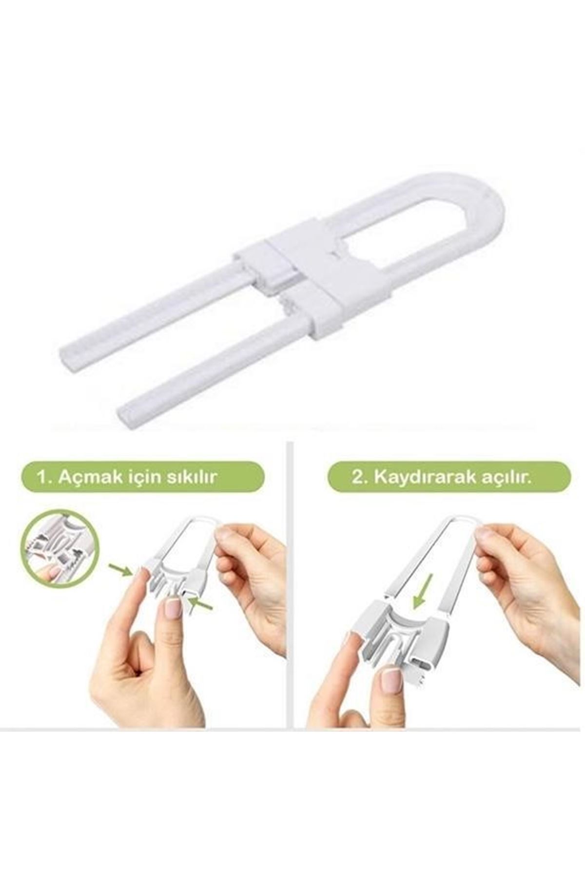 Tbl Dekor® Bebek Çocuk Çekmece ve Dolap Koruma Raylı Güvenlik Sistemi Emniyet Kilidi