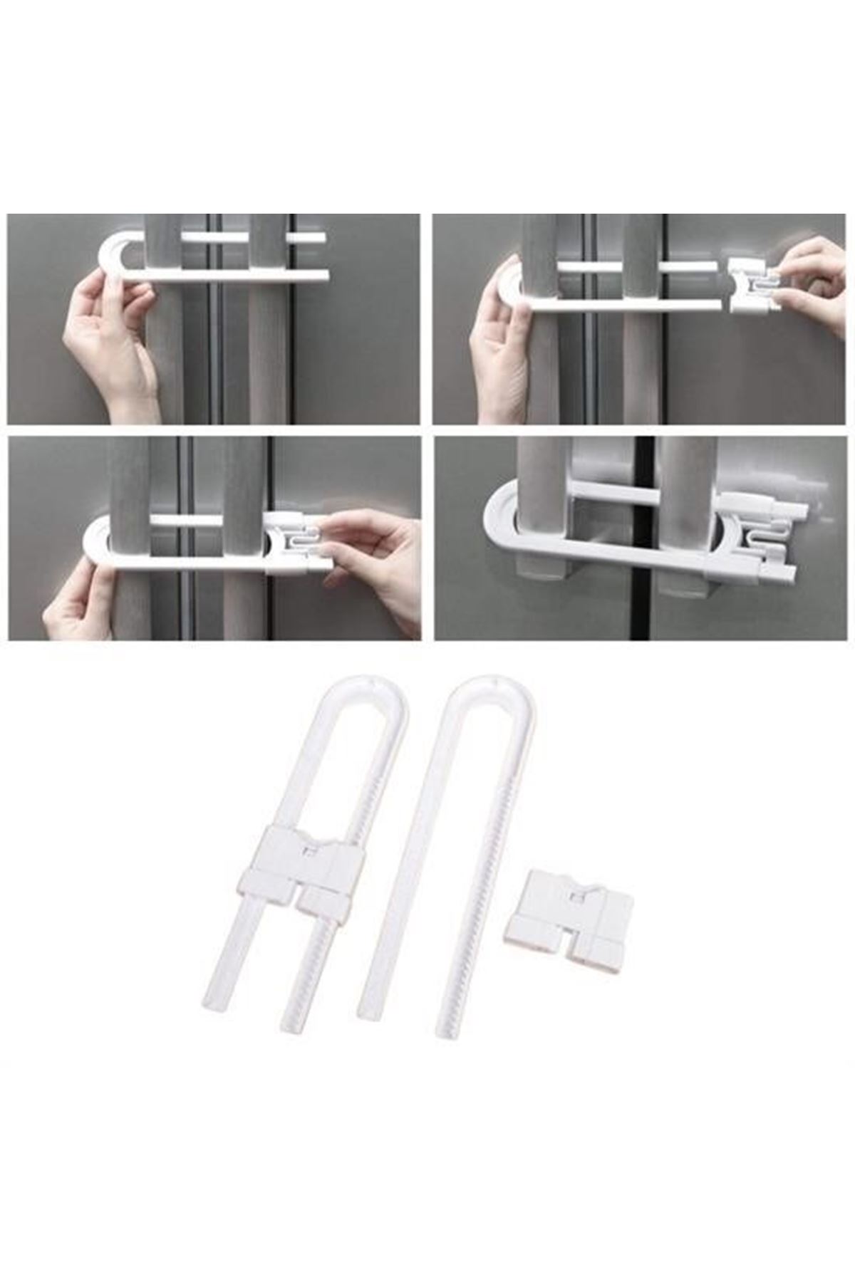 Tbl Dekor® Bebek Çocuk Çekmece ve Dolap Koruma Raylı Güvenlik Sistemi Emniyet Kilidi