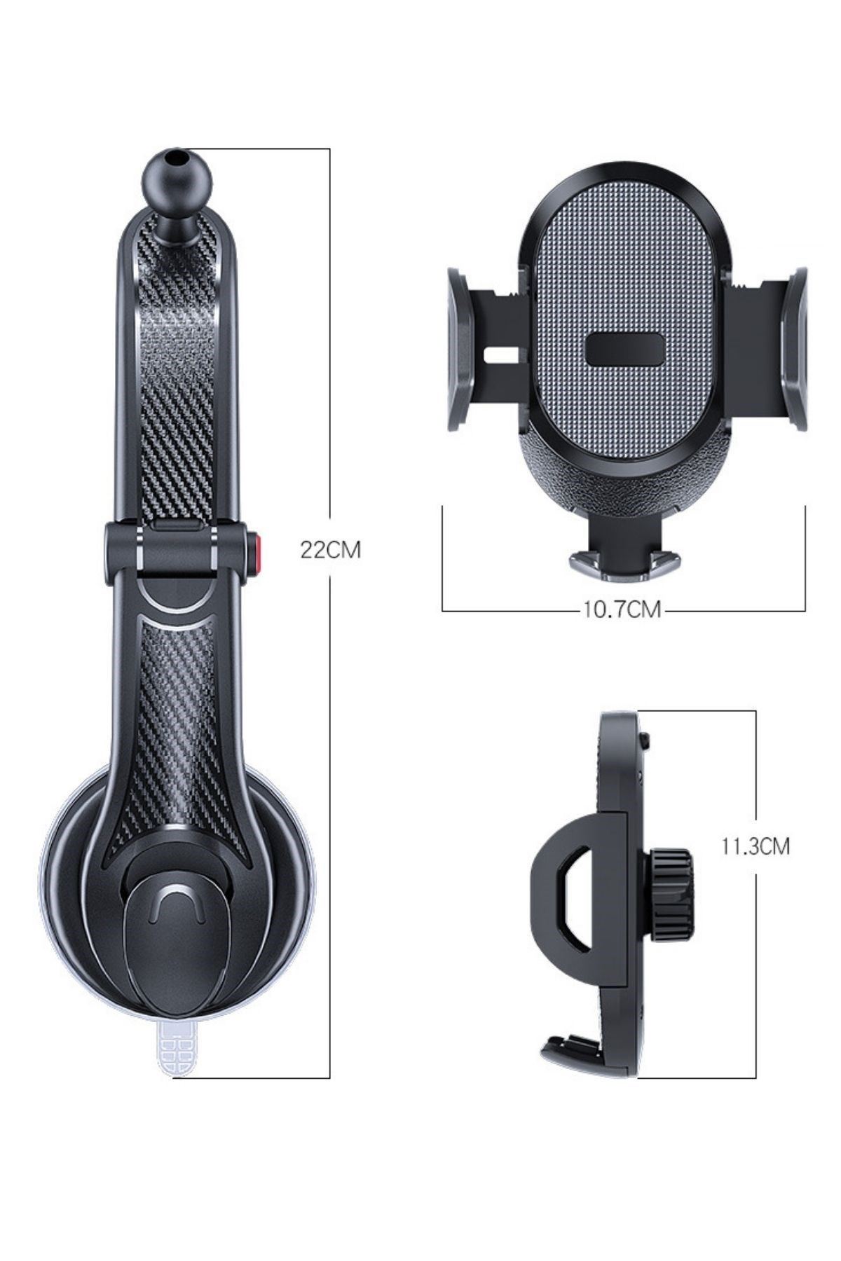 Tbl Dekor® Güçlü Vantuzlu Araç İçi Konsol Üstü Telefon Tutucu Aparat