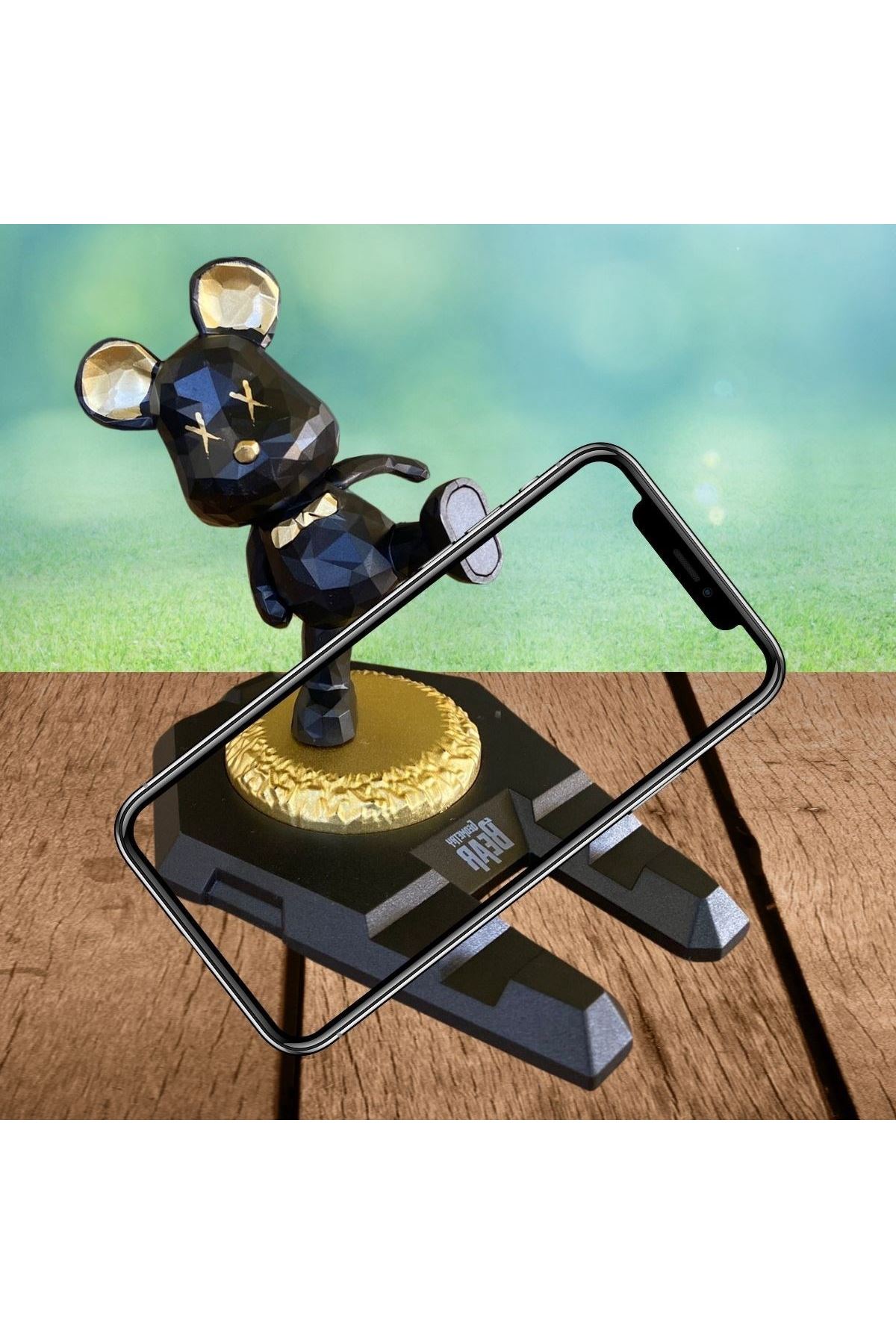 Tbl Dekor® Ayıcıklı Telefon ve Tablet Standı Masa Üstü Telefon ve Tablet Tutucu Aparatı