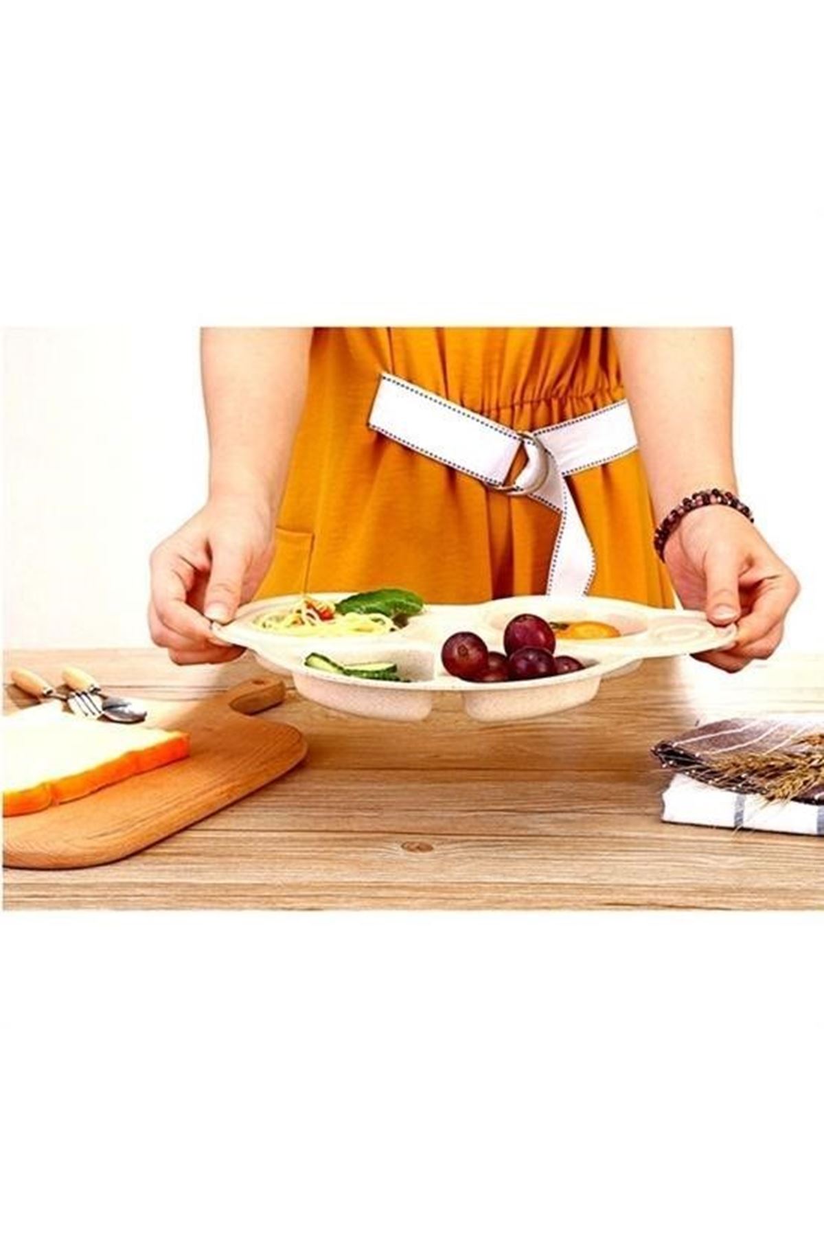 Tbl Dekor® Bebekler İçin Araba Şeklinde Sevimli Mama Tabağı Çocuk Tabldot