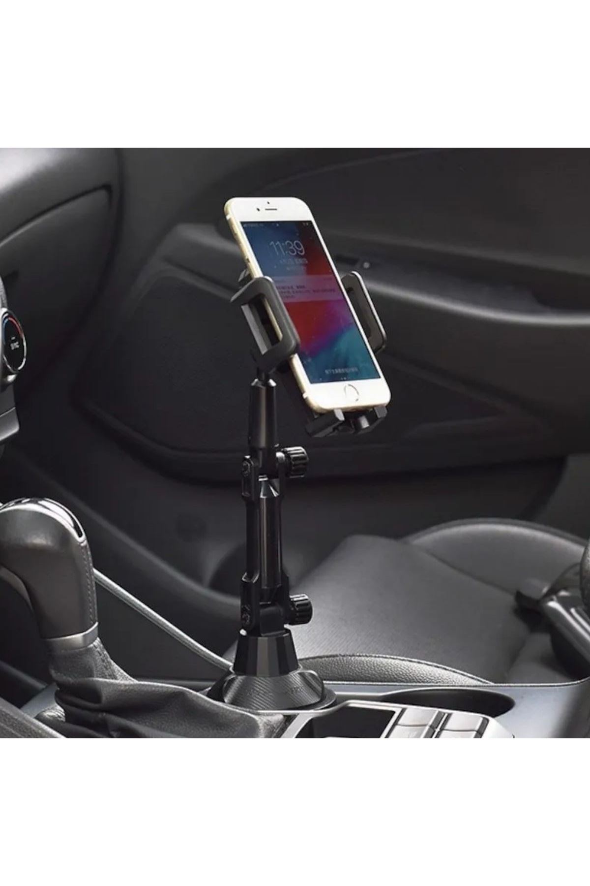 Tbl Dekor® Teleskopik Araç Bardak Yerine Giren Telefon Tutucu