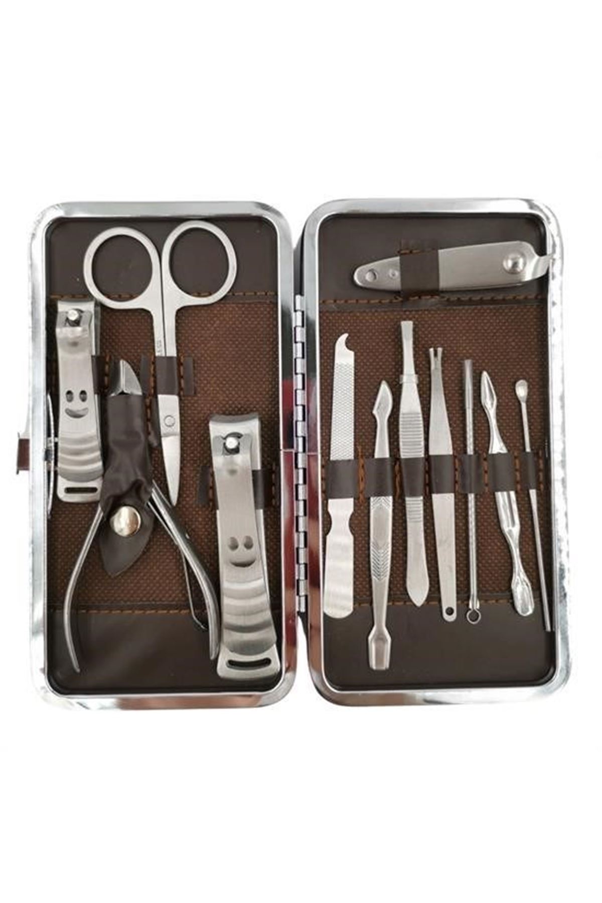 Tbl Dekor® Çantalı Manikür Pensi Profesyonel ve Manikür Pedikür Seti 13 Parça Tırnak Eti İtici Ve Cımbı